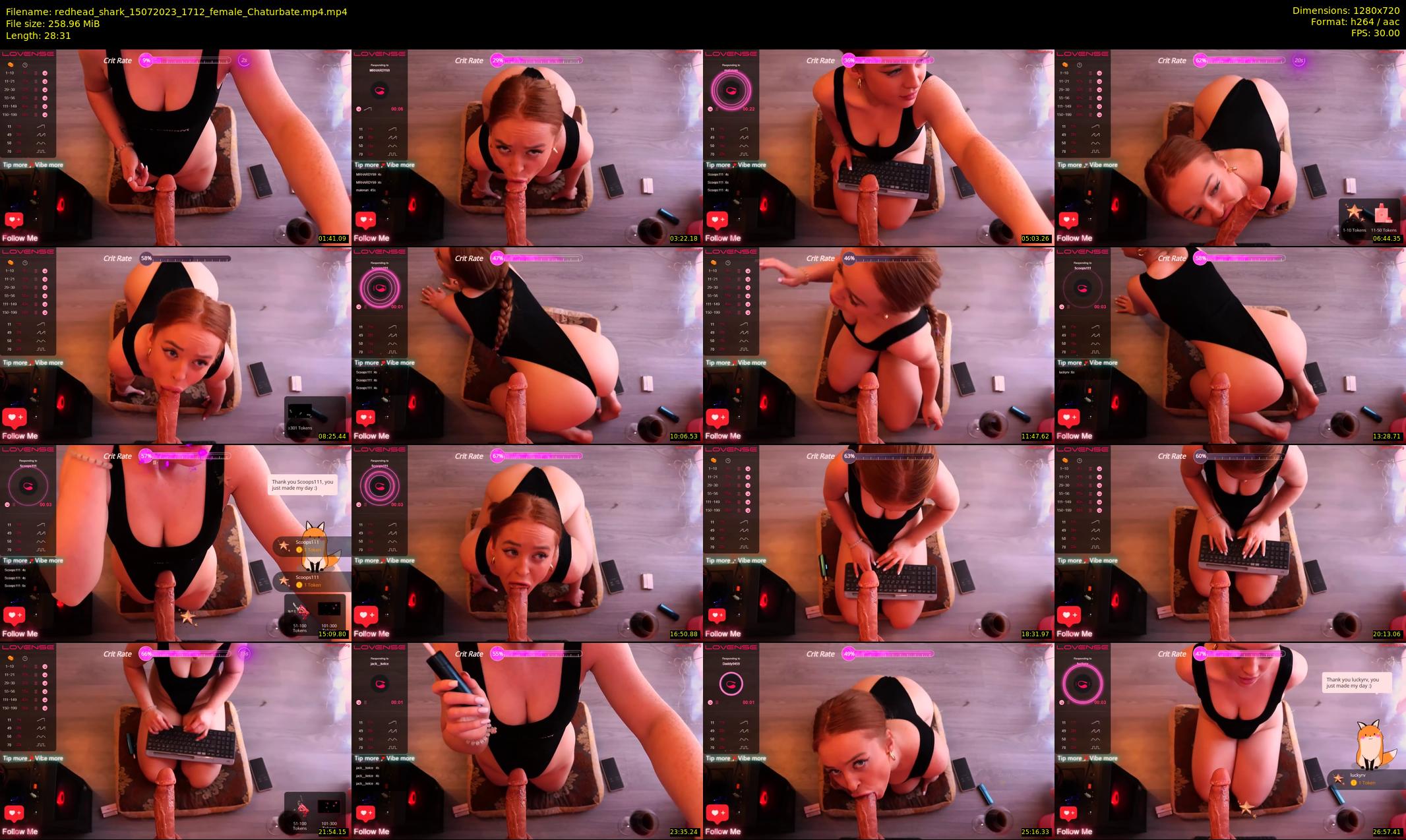 redhead_shark — 29 minute Chaturbate female cam show recording, 720p, Jul 15, 2023