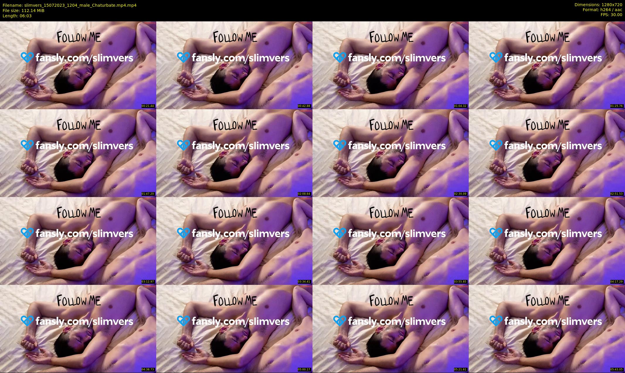 slimvers — 7 minute Chaturbate male cam show recording, 720p, Jul 15, 2023