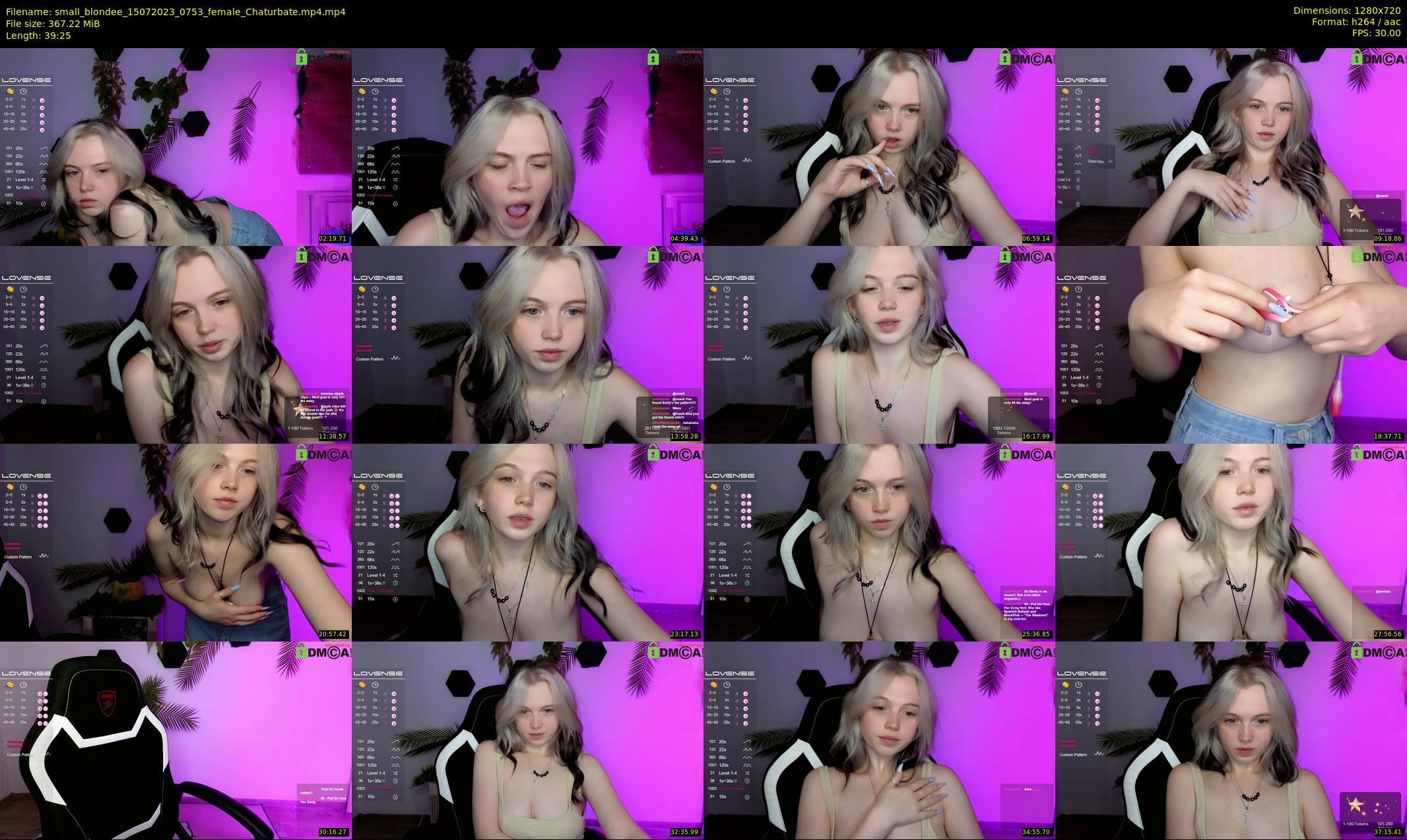 small_blondee — 40 minute Chaturbate female cam show recording, 720p, Jul 15, 2023