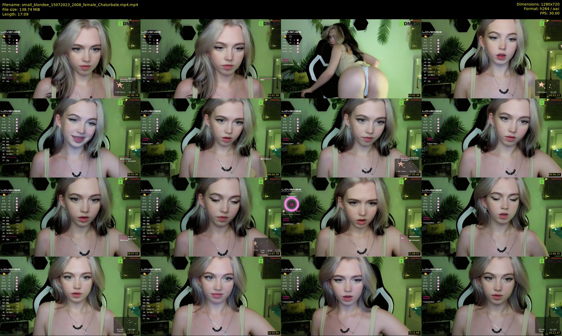 small_blondee — 18 minute Chaturbate female cam show recording, 720p, Jul 15, 2023