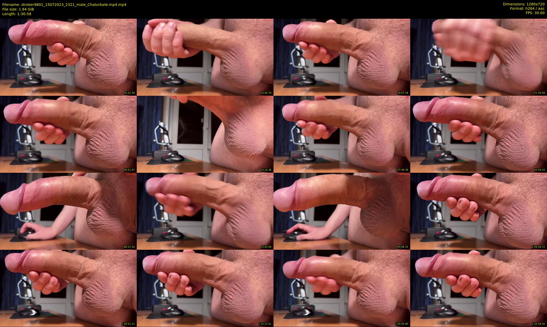 stroker9801 — 91 minute Chaturbate male cam show recording, 720p, Jul 15, 2023