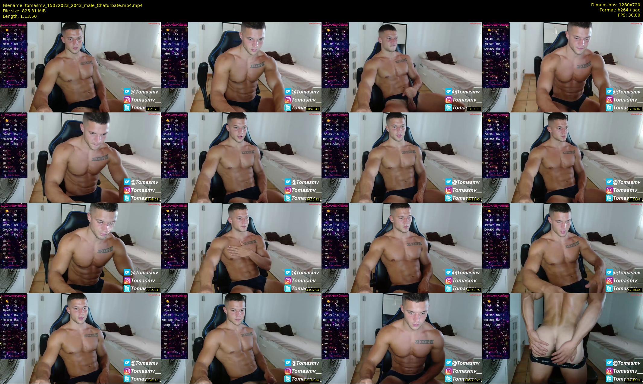 tomasmv — 74 minute Chaturbate male cam show recording, 720p, Jul 15, 2023