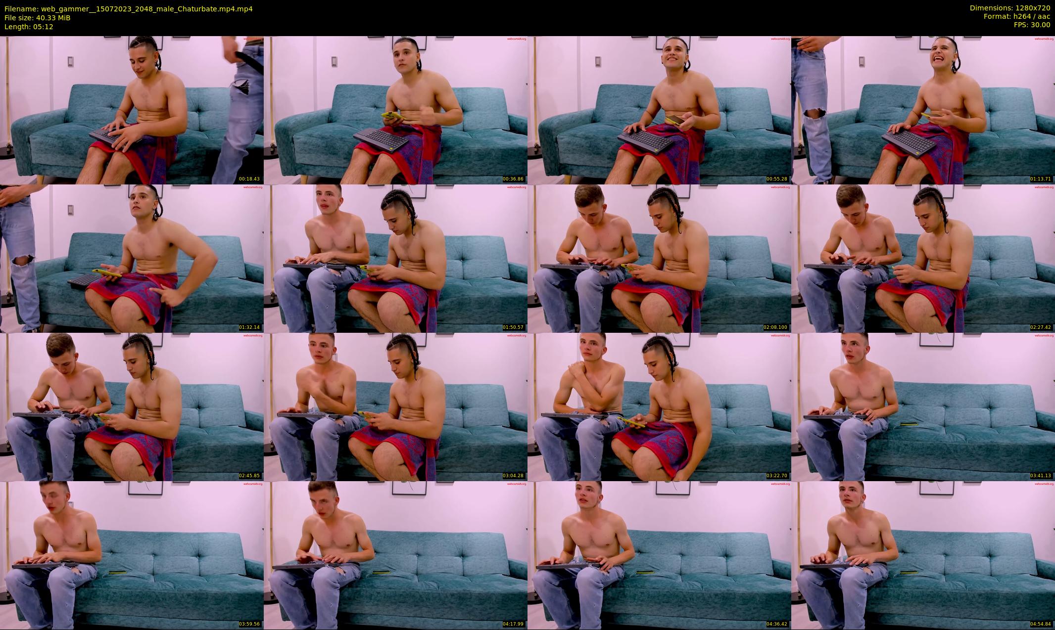 web_gammer_ — 6 minute Chaturbate male cam show recording, 720p, Jul 15, 2023
