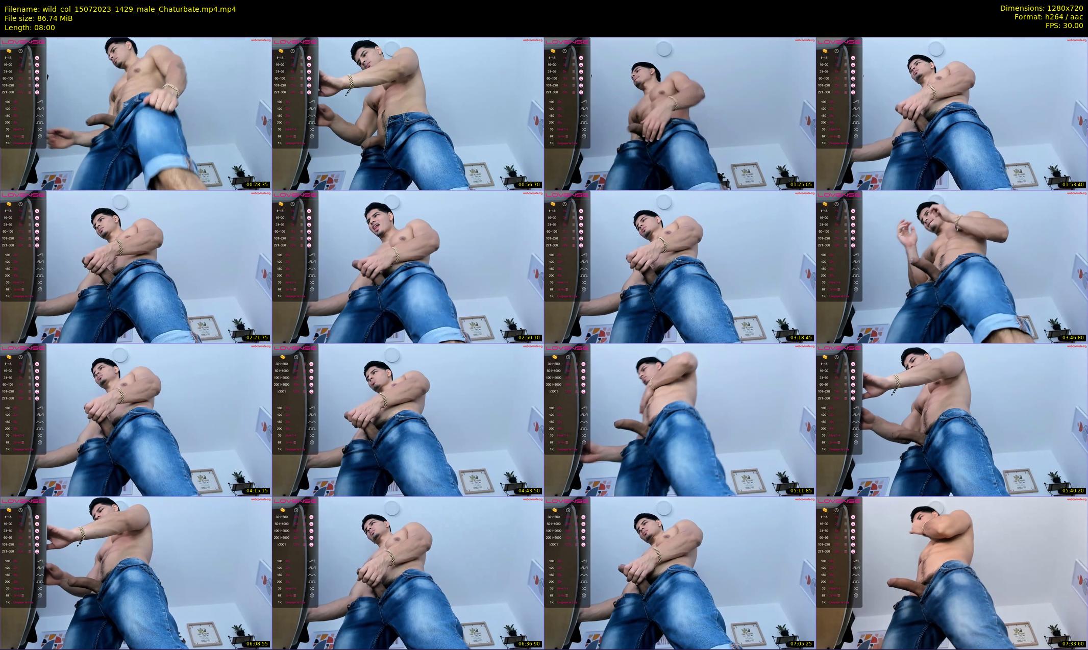 wild_col — 8 minute Chaturbate male cam show recording, 720p, Jul 15, 2023