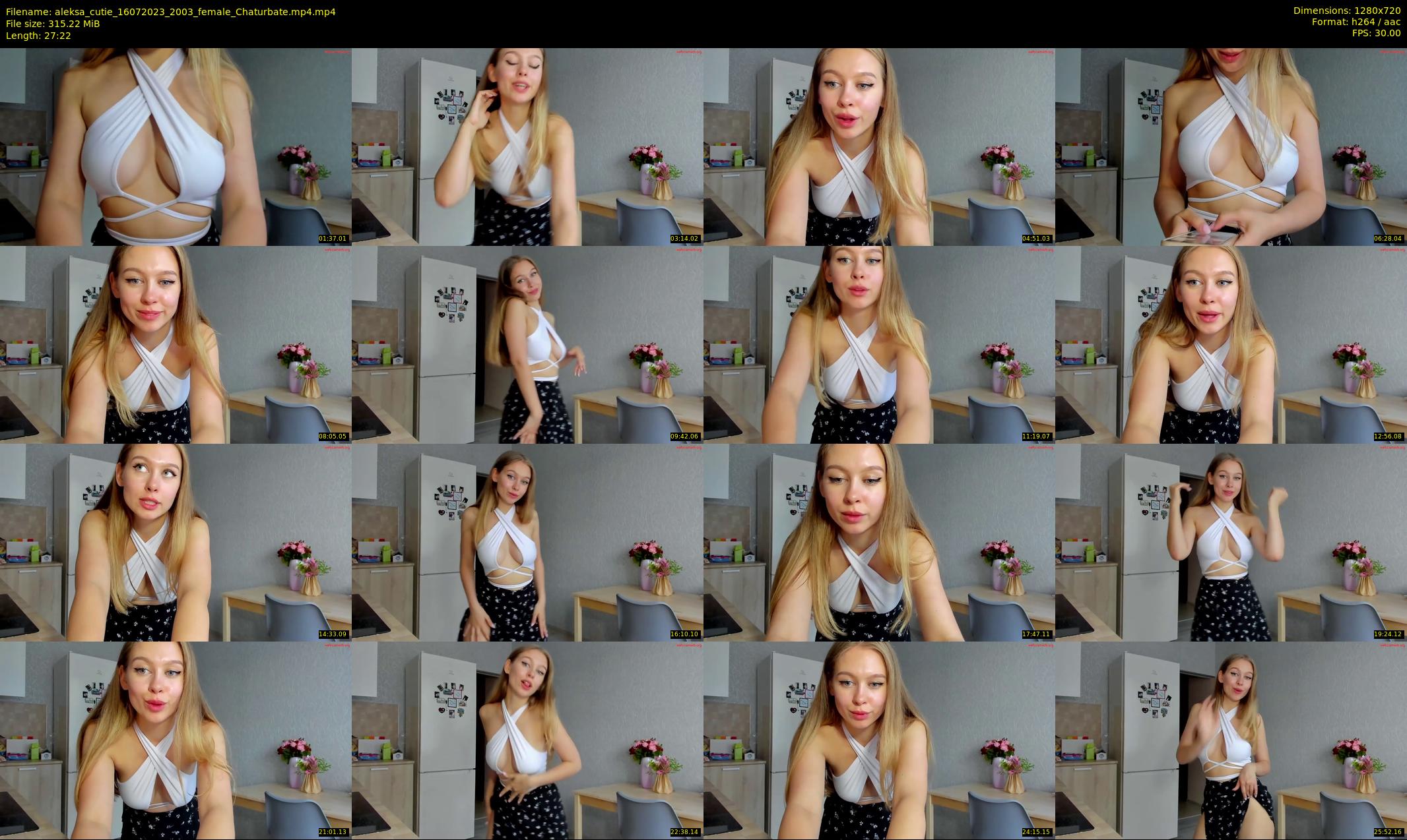 aleksa_cutie — 28 minute Chaturbate female cam show recording, 720p, Jul 16, 2023