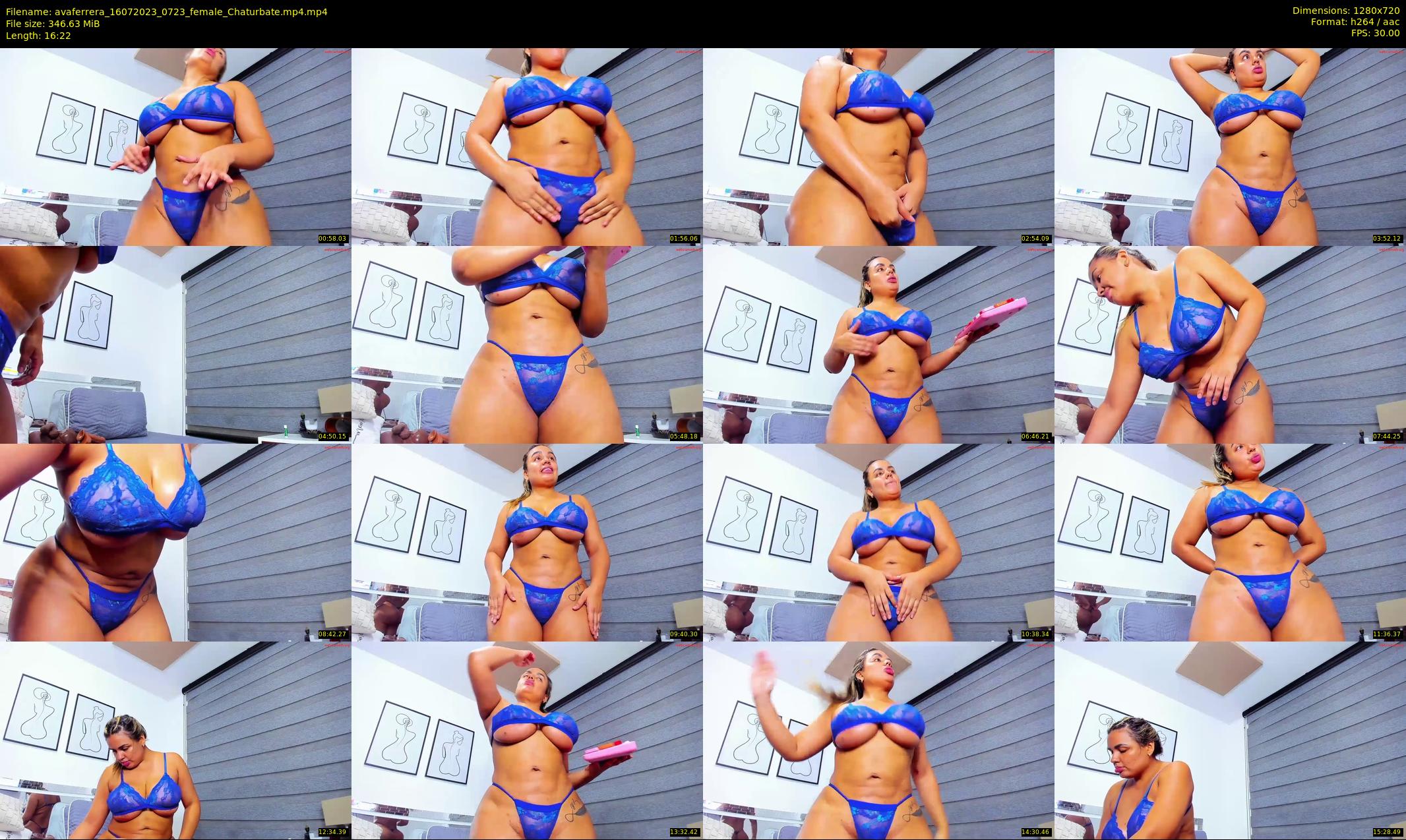 avaferrera — 17 minute Chaturbate female cam show recording, 720p, Jul 16, 2023