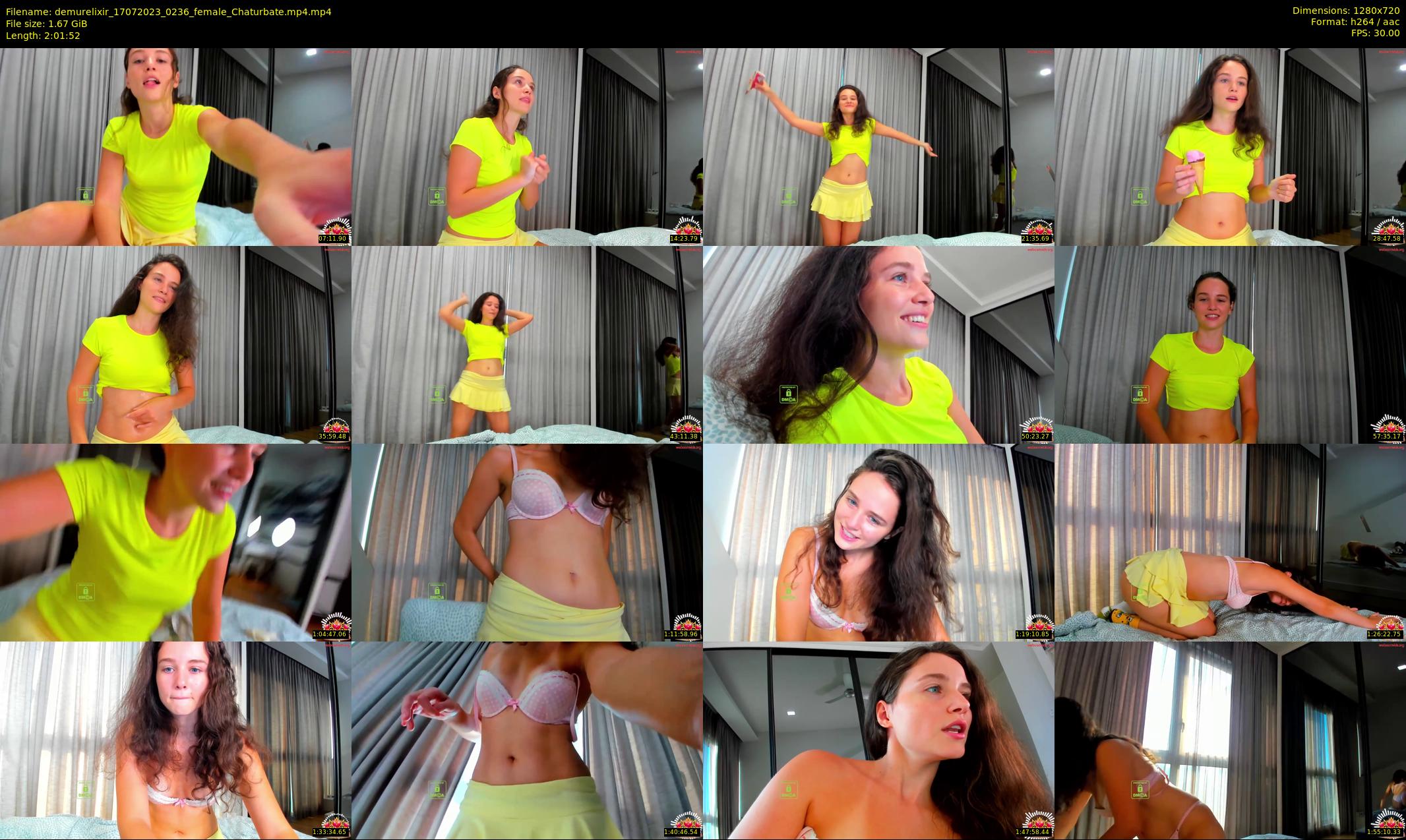 demurelixir — 122 minute Chaturbate female cam show recording, 720p, Jul 17, 2023
