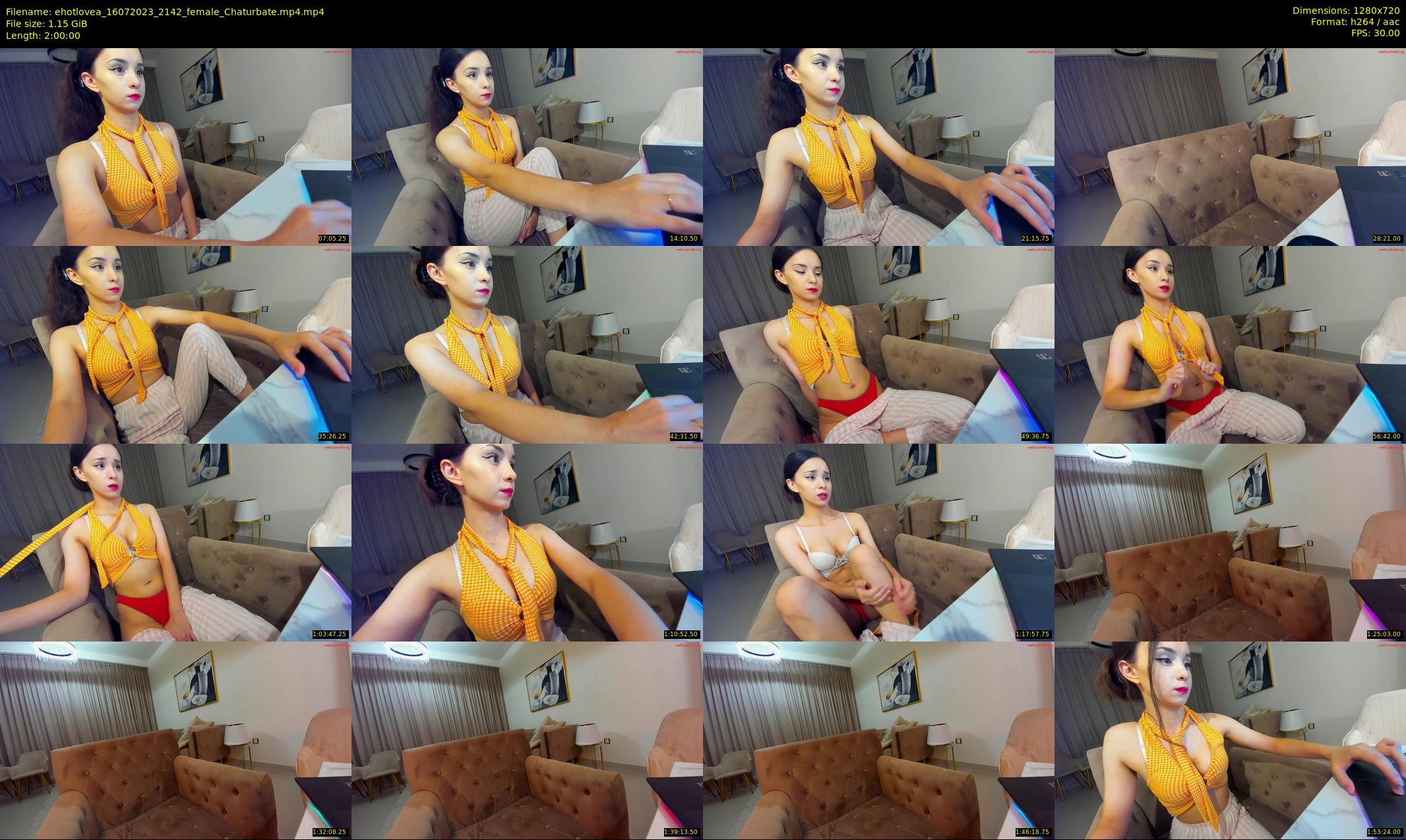 ehotlovea — 120 minute Chaturbate female cam show recording, 720p, Jul 16, 2023