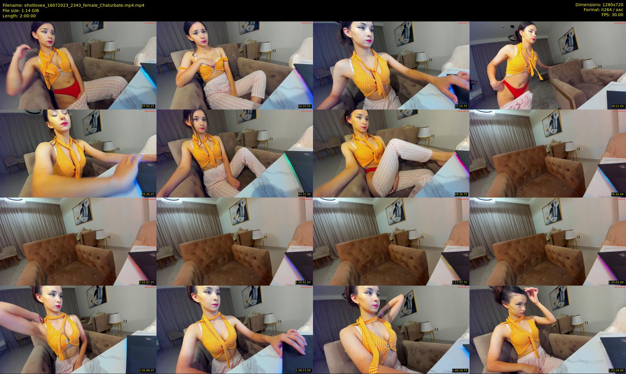 ehotlovea — 120 minute Chaturbate female cam show recording, 720p, Jul 16, 2023