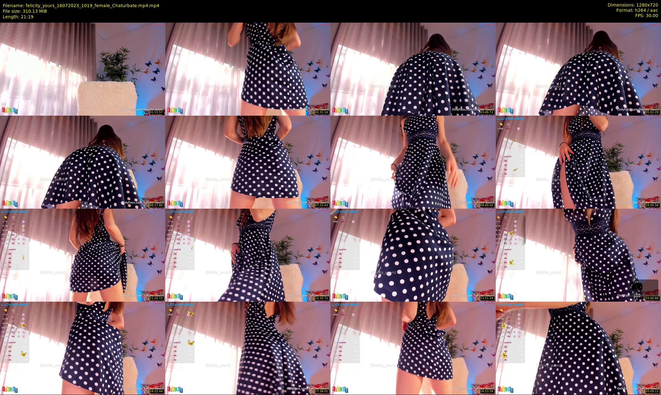felicity_yours — 22 minute Chaturbate female cam show recording, 720p, Jul 16, 2023