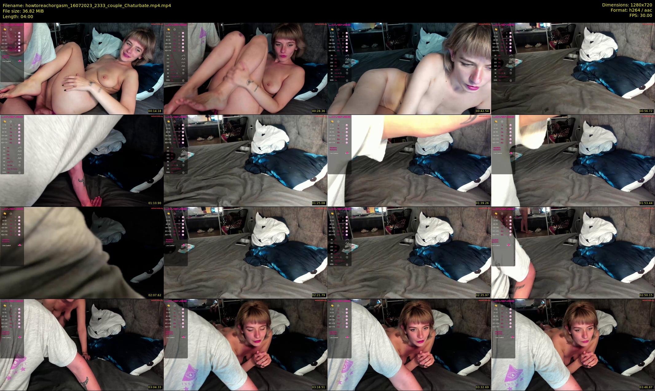 howtoreachorgasm — 4 minute Chaturbate couple cam show recording, 720p, Jul 16, 2023