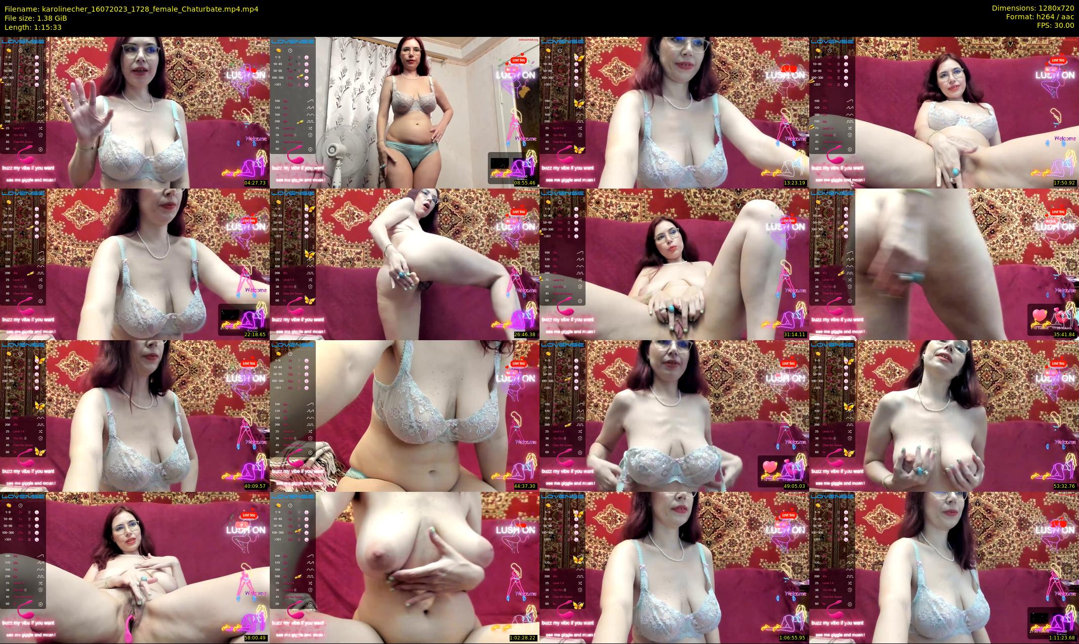 karolinecher — 76 minute Chaturbate female cam show recording, 720p, Jul 16, 2023