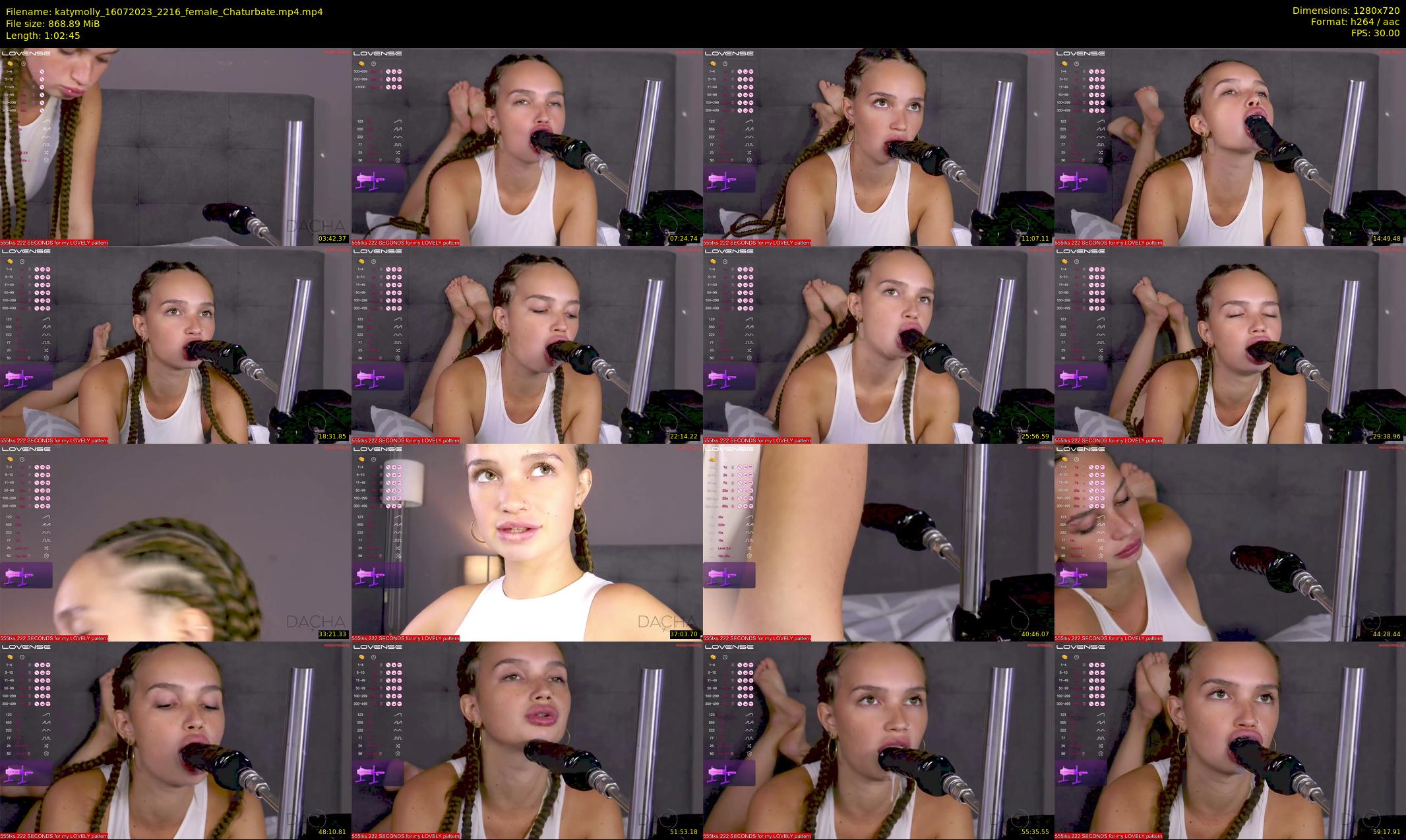 katymolly — 63 minute Chaturbate female cam show recording, 720p, Jul 16, 2023