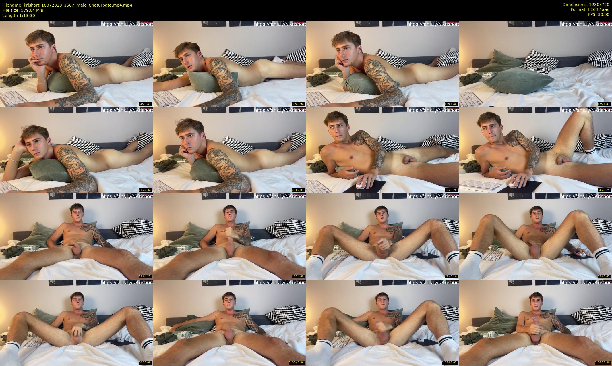 krishort — 74 minute Chaturbate male cam show recording, 720p, Jul 16, 2023