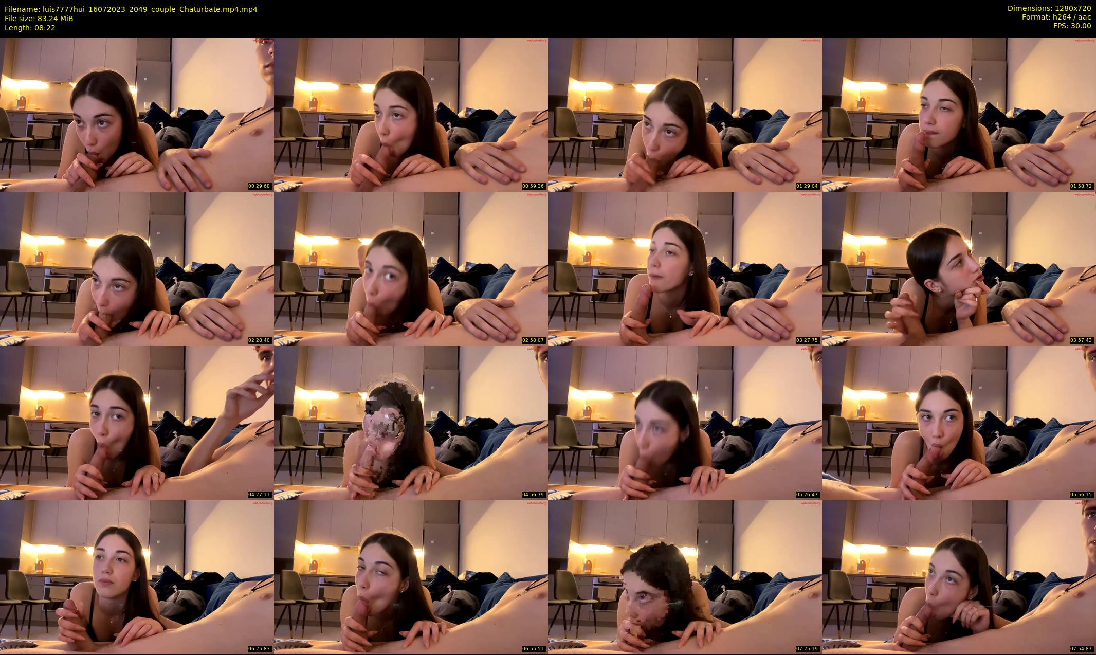 luis7777hui — 9 minute Chaturbate couple cam show recording, 720p, Jul 16, 2023
