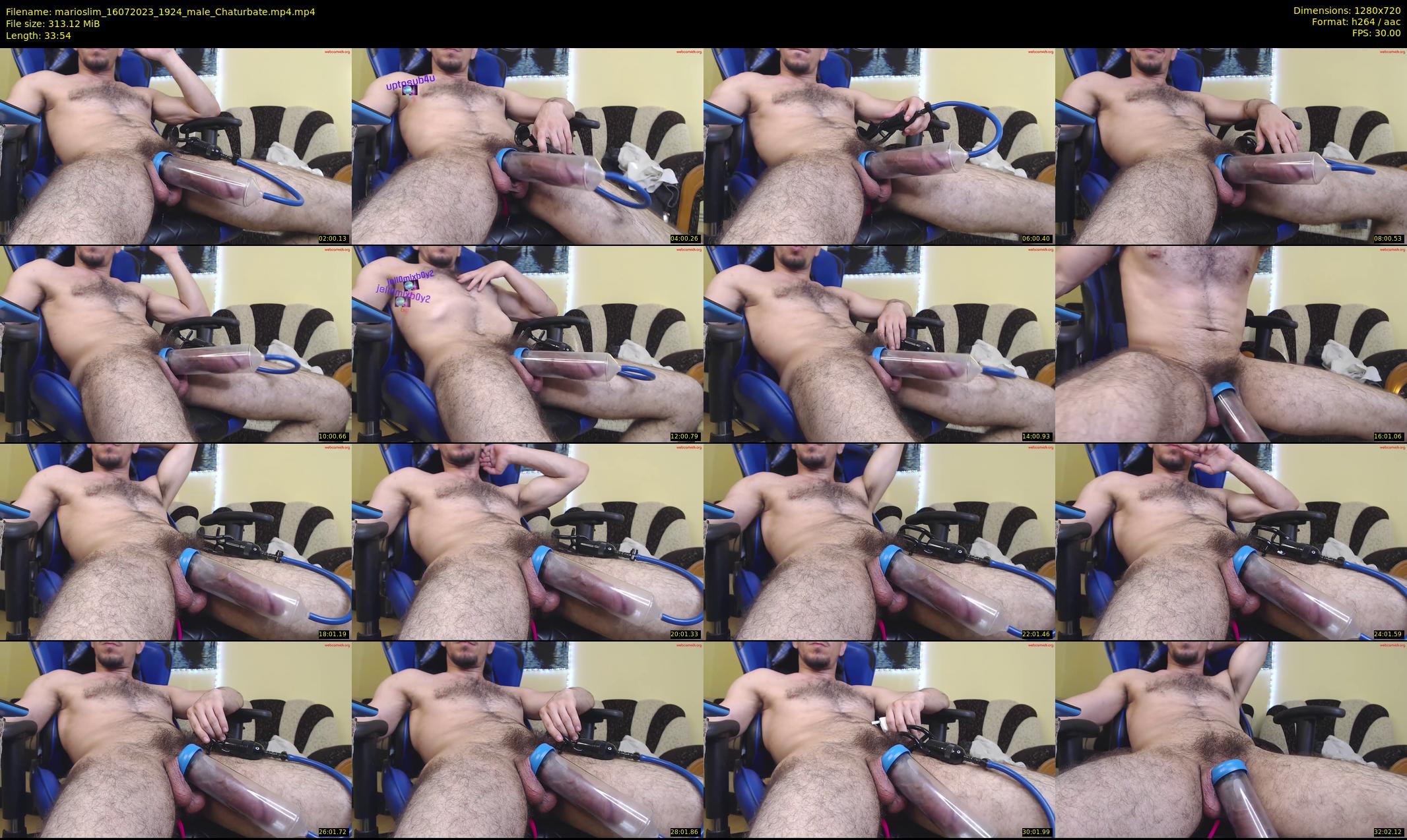 marioslim — 34 minute Chaturbate male cam show recording, 720p, Jul 16, 2023