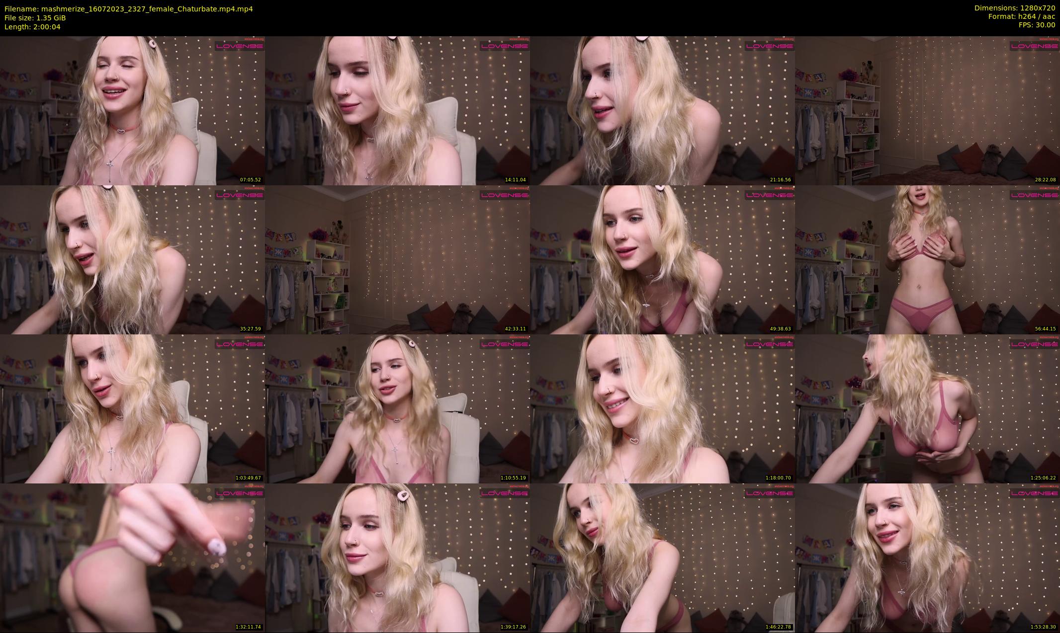 mashmerize — 121 minute Chaturbate female cam show recording, 720p, Jul 16, 2023