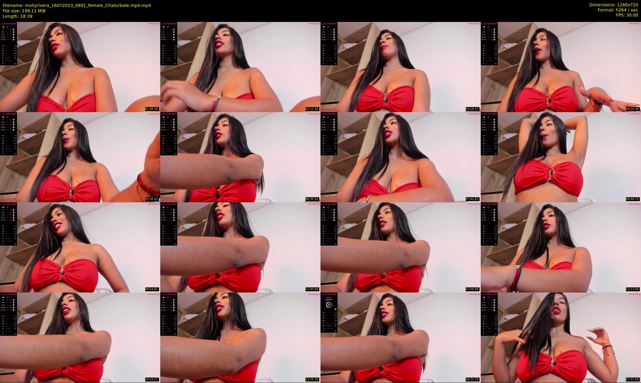 mollyrivera — 19 minute Chaturbate female cam show recording, 720p, Jul 16, 2023
