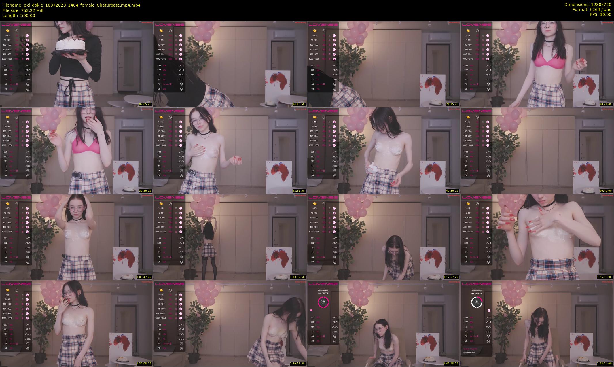 oki_dokie — 120 minute Chaturbate female cam show recording, 720p, Jul 16, 2023