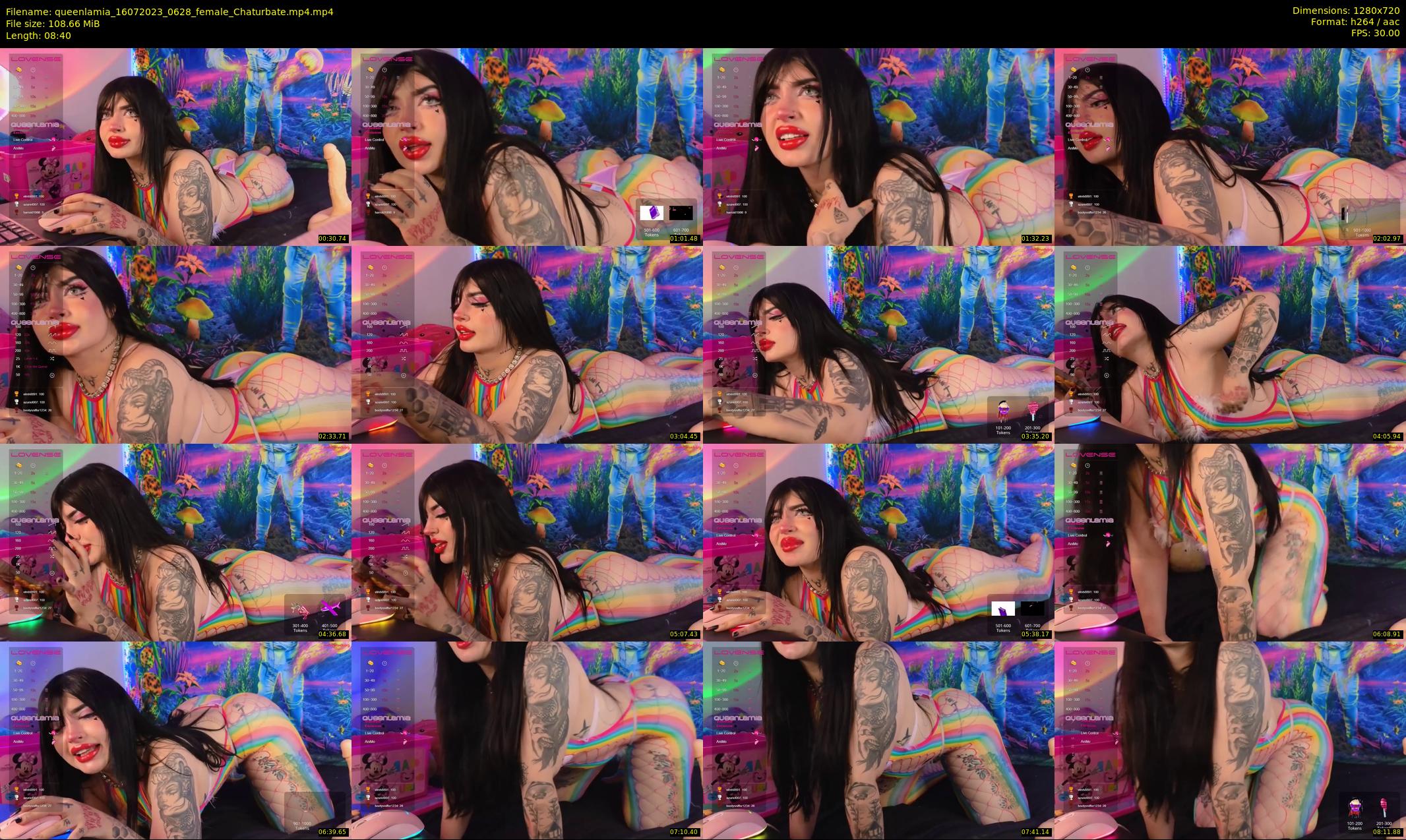 queenlamia — 9 minute Chaturbate female cam show recording, 720p, Jul 16, 2023