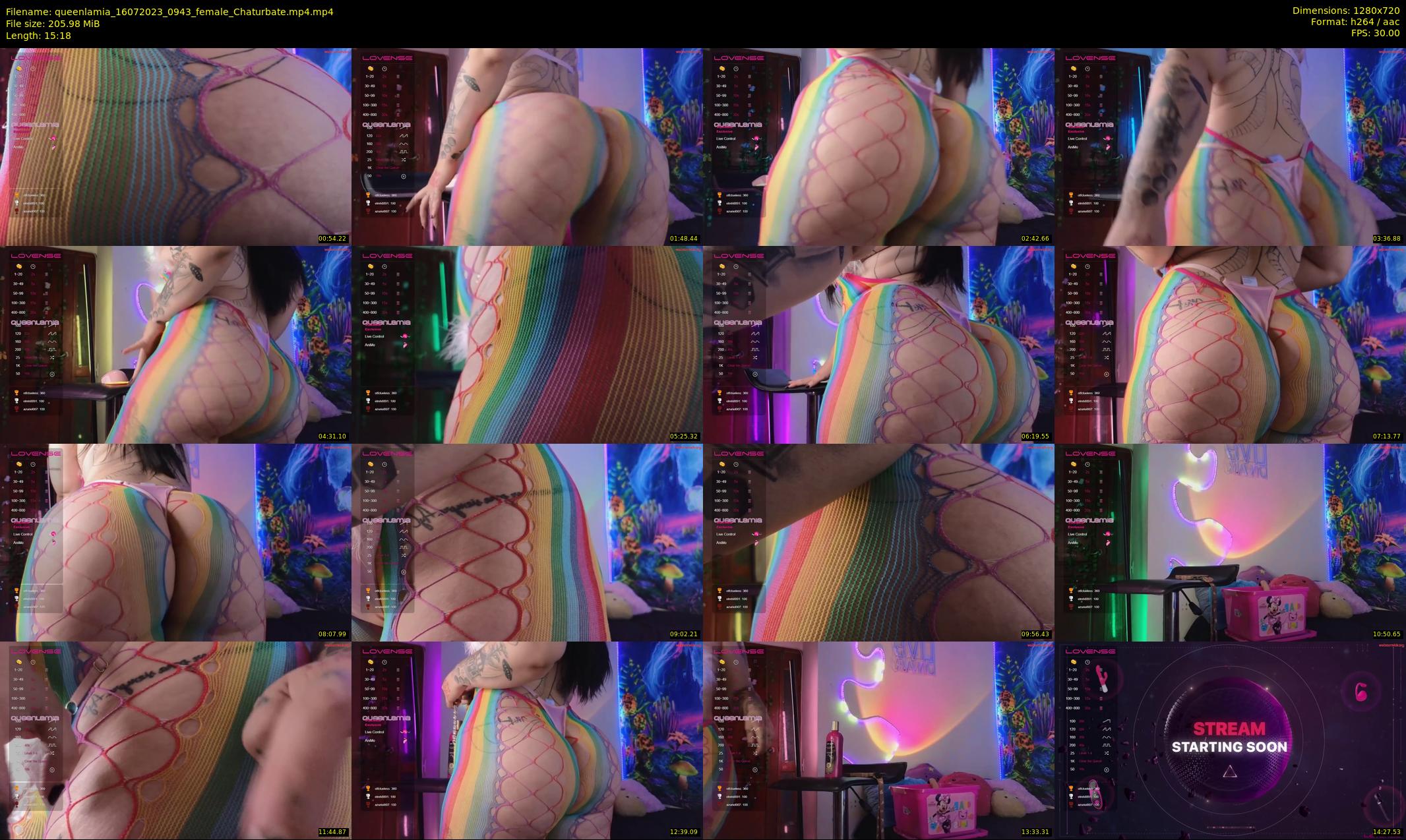 queenlamia — 16 minute Chaturbate female cam show recording, 720p, Jul 16, 2023