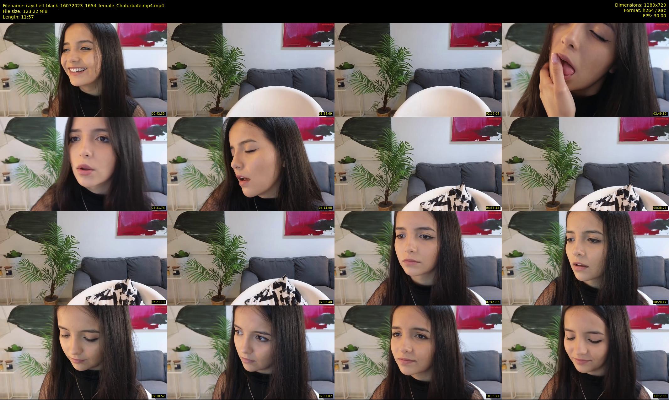 raychell_black — 12 minute Chaturbate female cam show recording, 720p, Jul 16, 2023