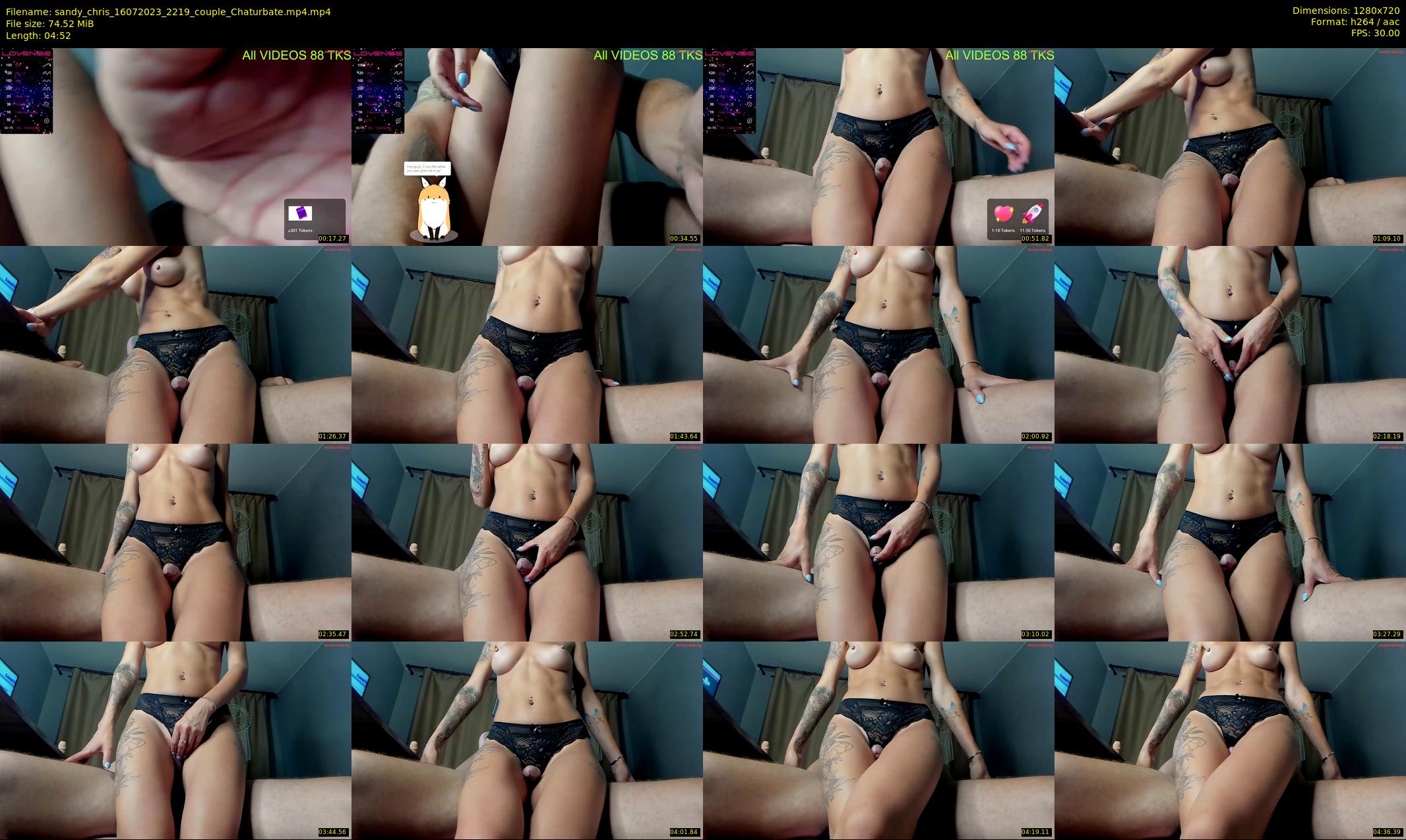 sandy_chris — 5 minute Chaturbate couple cam show recording, 720p, Jul 16, 2023