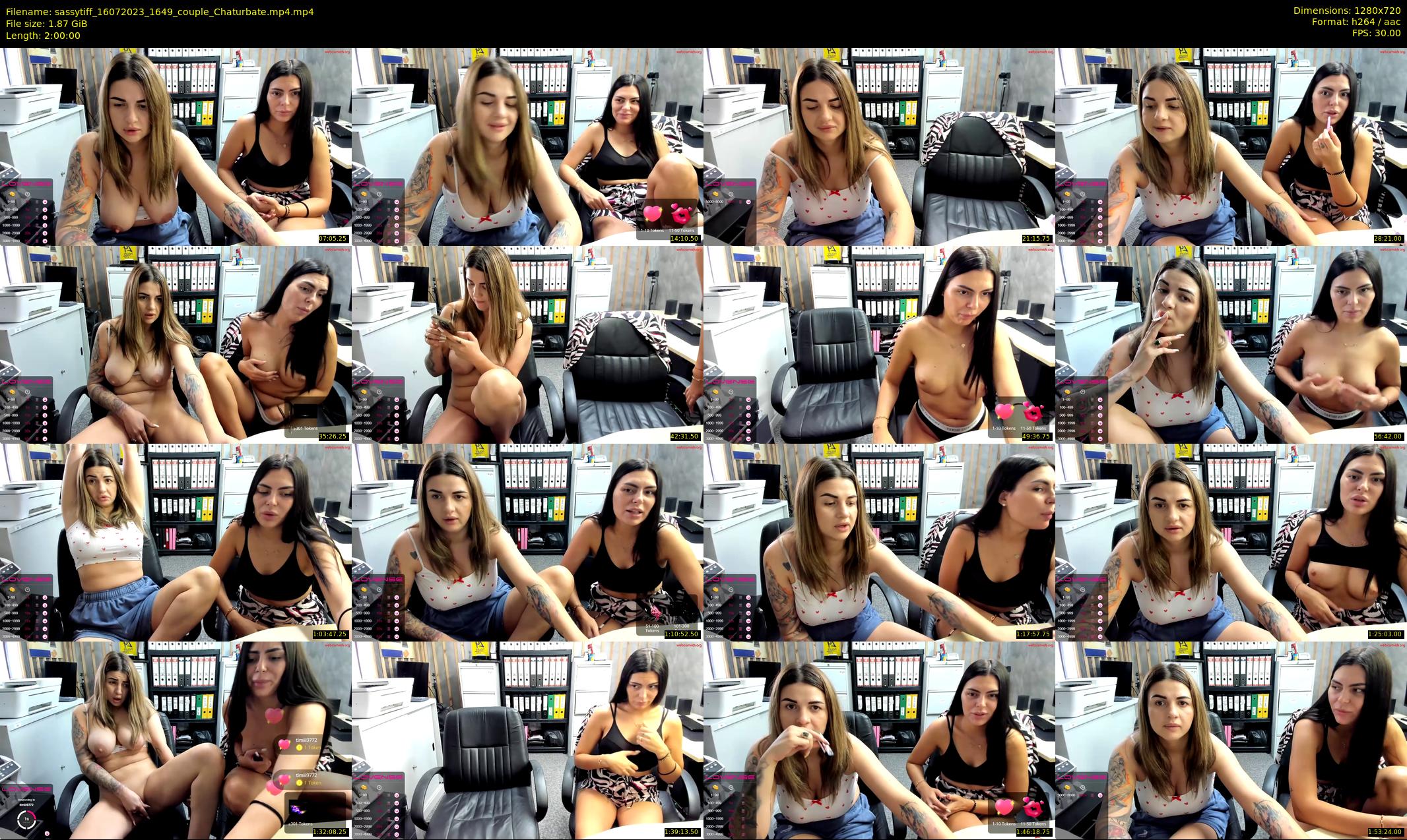 sassytiff — 120 minute Chaturbate couple cam show recording, 720p, Jul 16, 2023