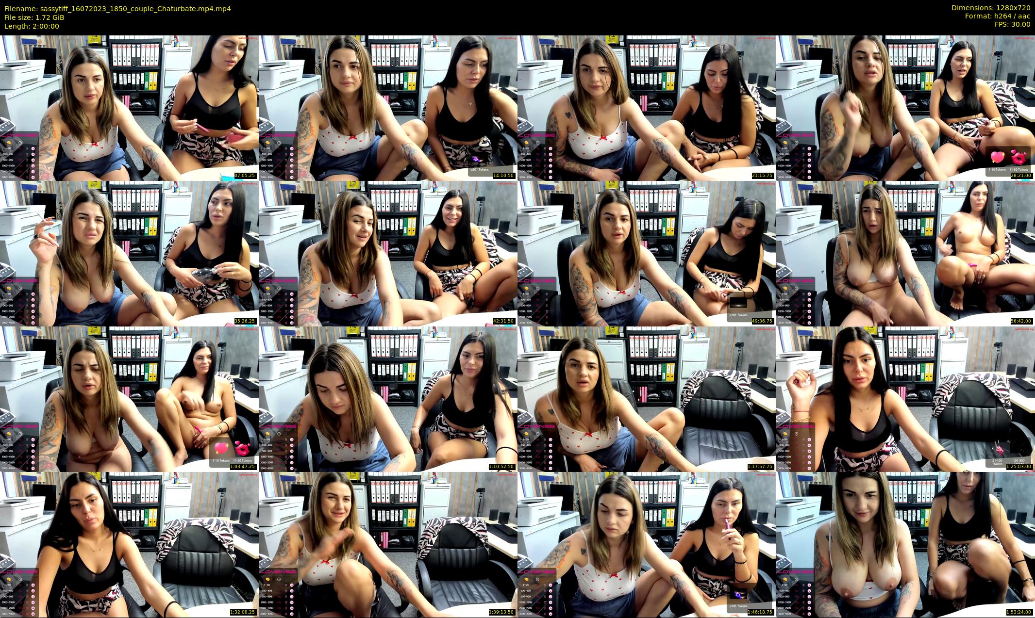 sassytiff — 120 minute Chaturbate couple cam show recording, 720p, Jul 16, 2023