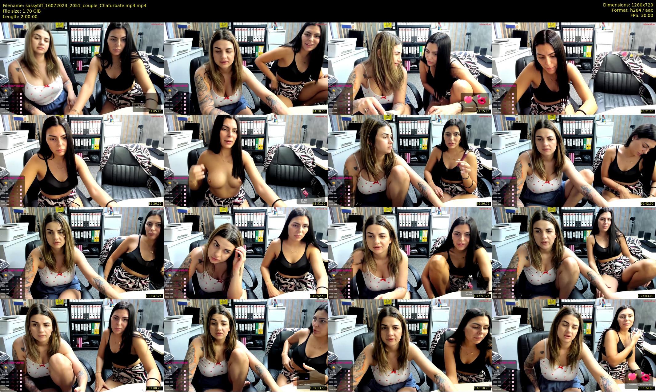 sassytiff — 120 minute Chaturbate couple cam show recording, 720p, Jul 16, 2023