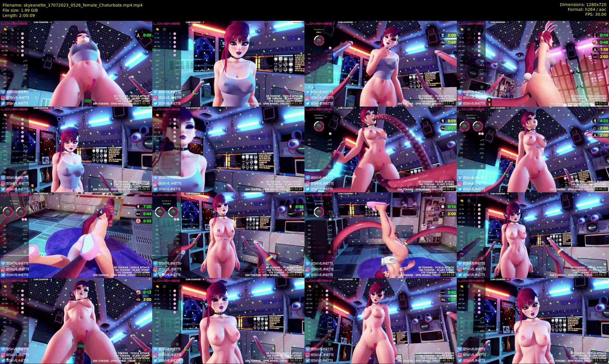 skyeanette — 121 minute Chaturbate female cam show recording, 720p, Jul 17, 2023