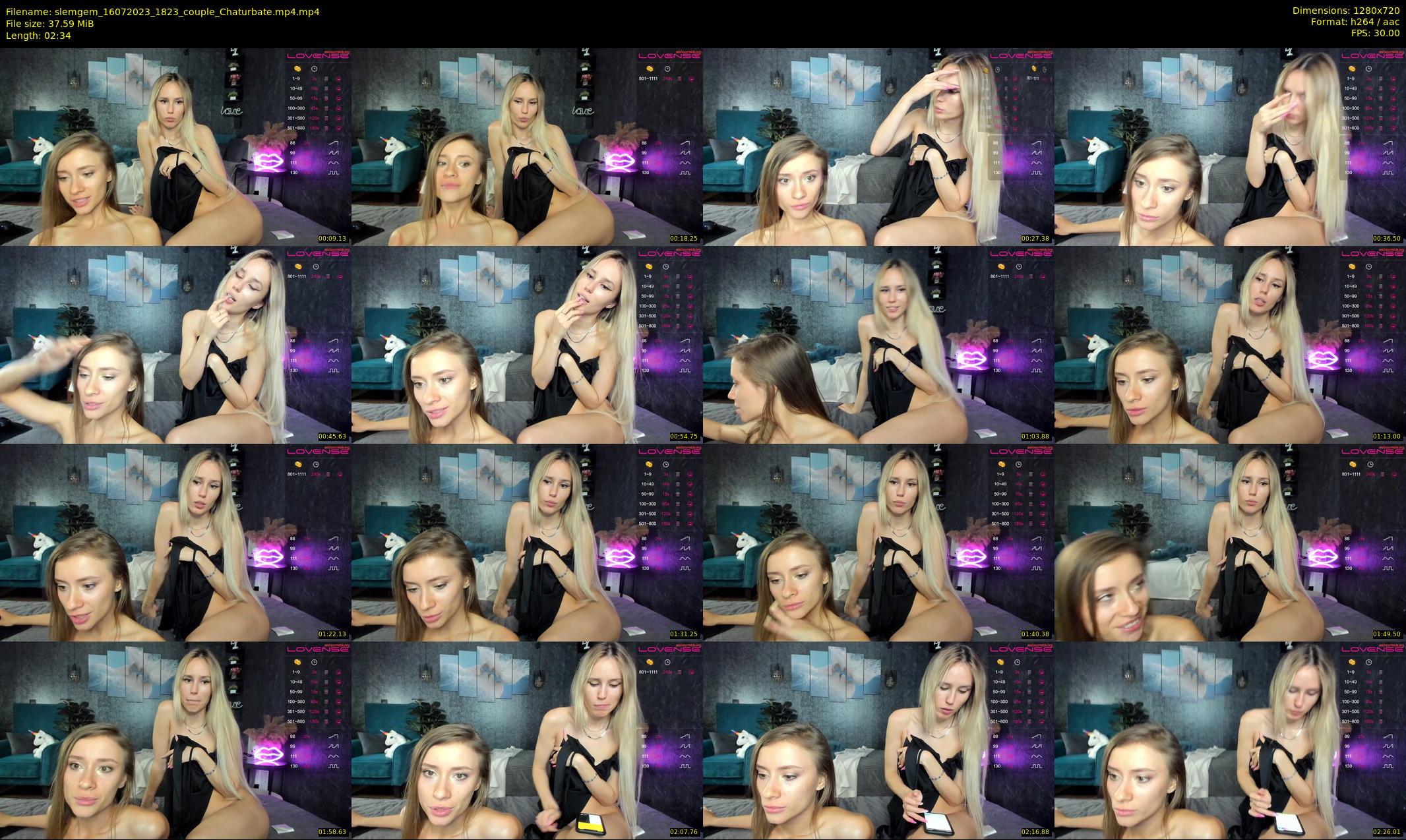 slemgem — 3 minute Chaturbate couple cam show recording, 720p, Jul 16, 2023