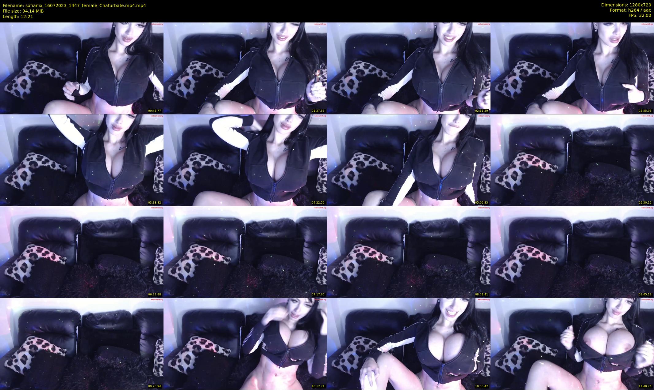 sofianix — 13 minute Chaturbate female cam show recording, 720p, Jul 16, 2023