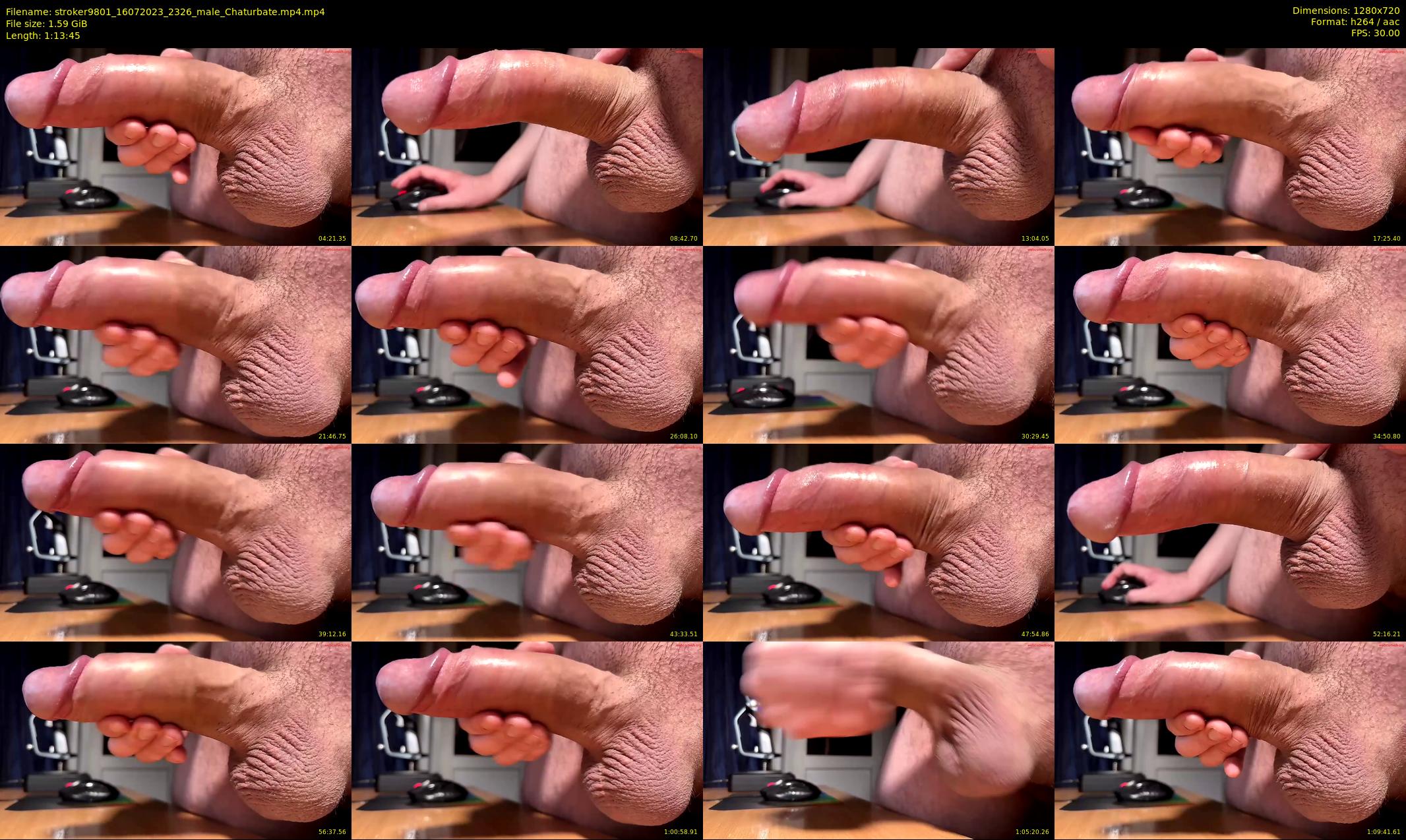 stroker9801 — 74 minute Chaturbate male cam show recording, 720p, Jul 16, 2023