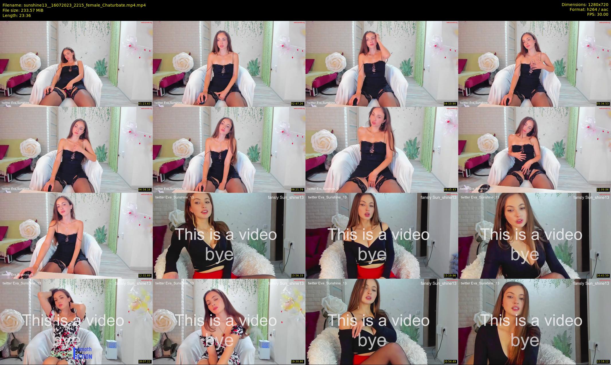 sunshine13_ — 24 minute Chaturbate female cam show recording, 720p, Jul 16, 2023