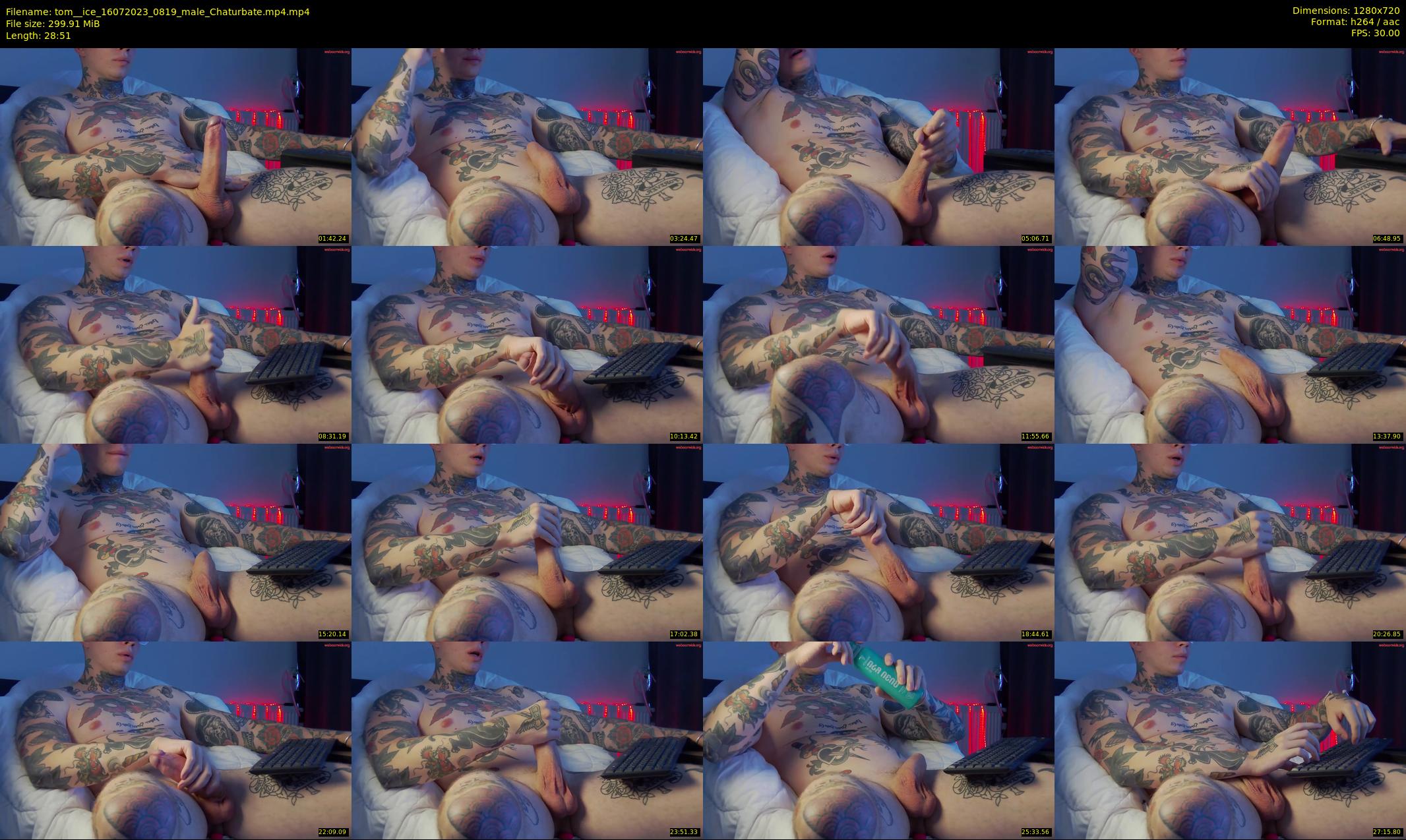 tom__ice — 29 minute Chaturbate male cam show recording, 720p, Jul 16, 2023