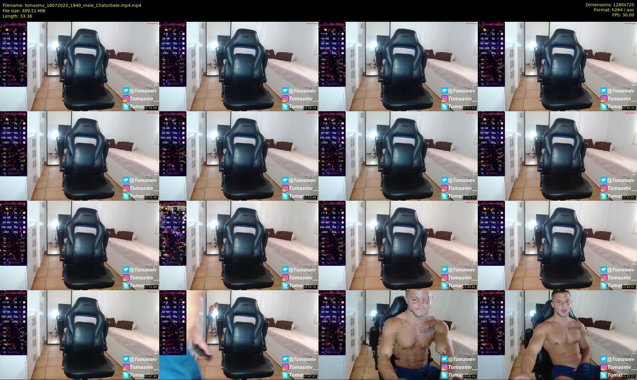 tomasmv — 34 minute Chaturbate male cam show recording, 720p, Jul 16, 2023