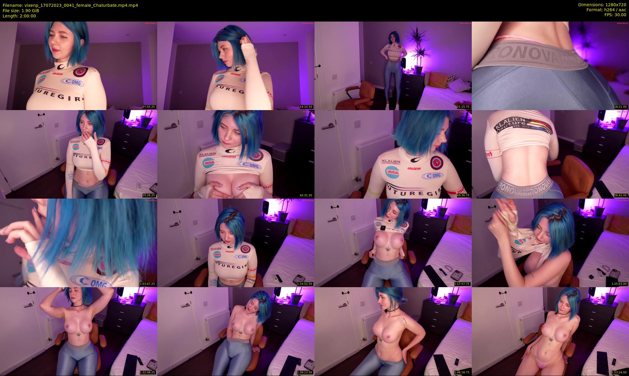vixenp — 120 minute Chaturbate female cam show recording, 720p, Jul 17, 2023