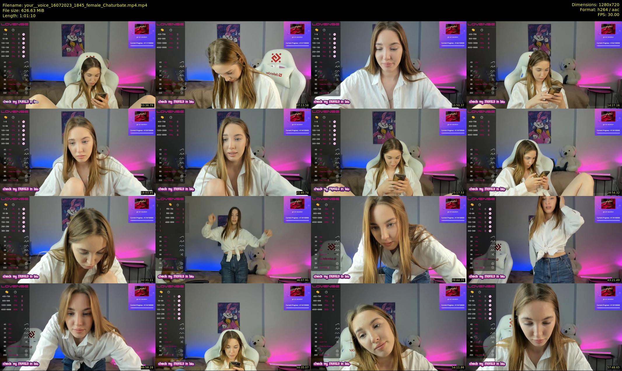 your__voice — 62 minute Chaturbate female cam show recording, 720p, Jul 16, 2023