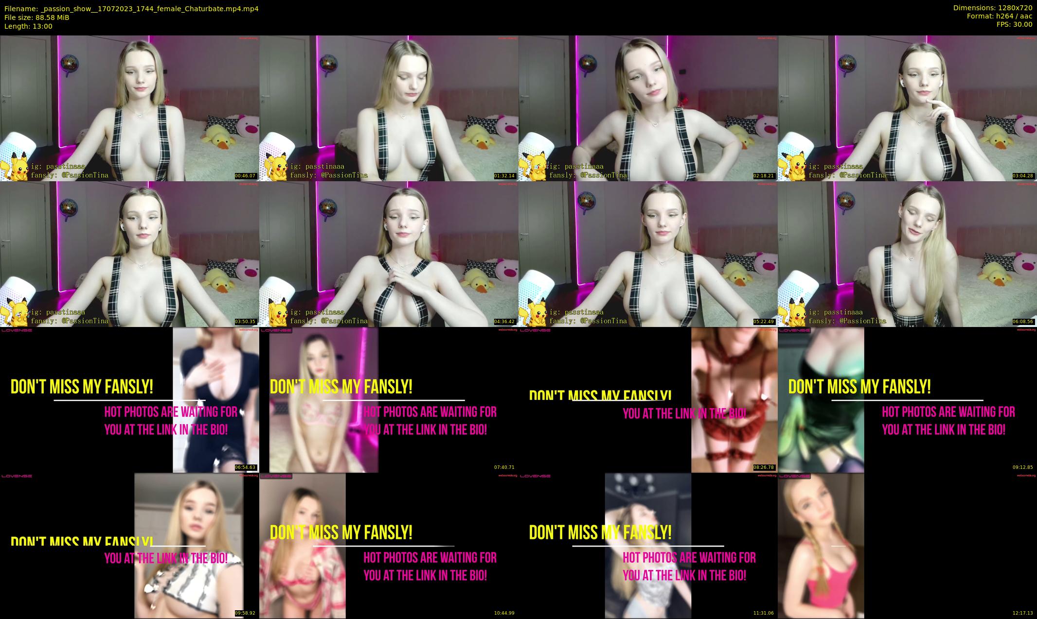_passion_show_ — 13 minute Chaturbate couple cam show recording, 720p, Jul 17, 2023