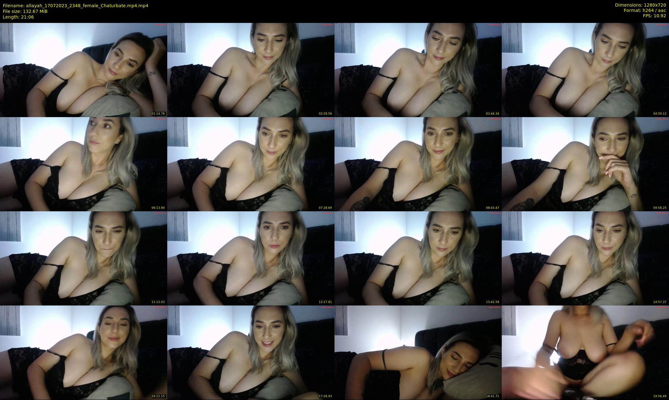 allayah — 22 minute Chaturbate female cam show recording, 720p, Jul 17, 2023