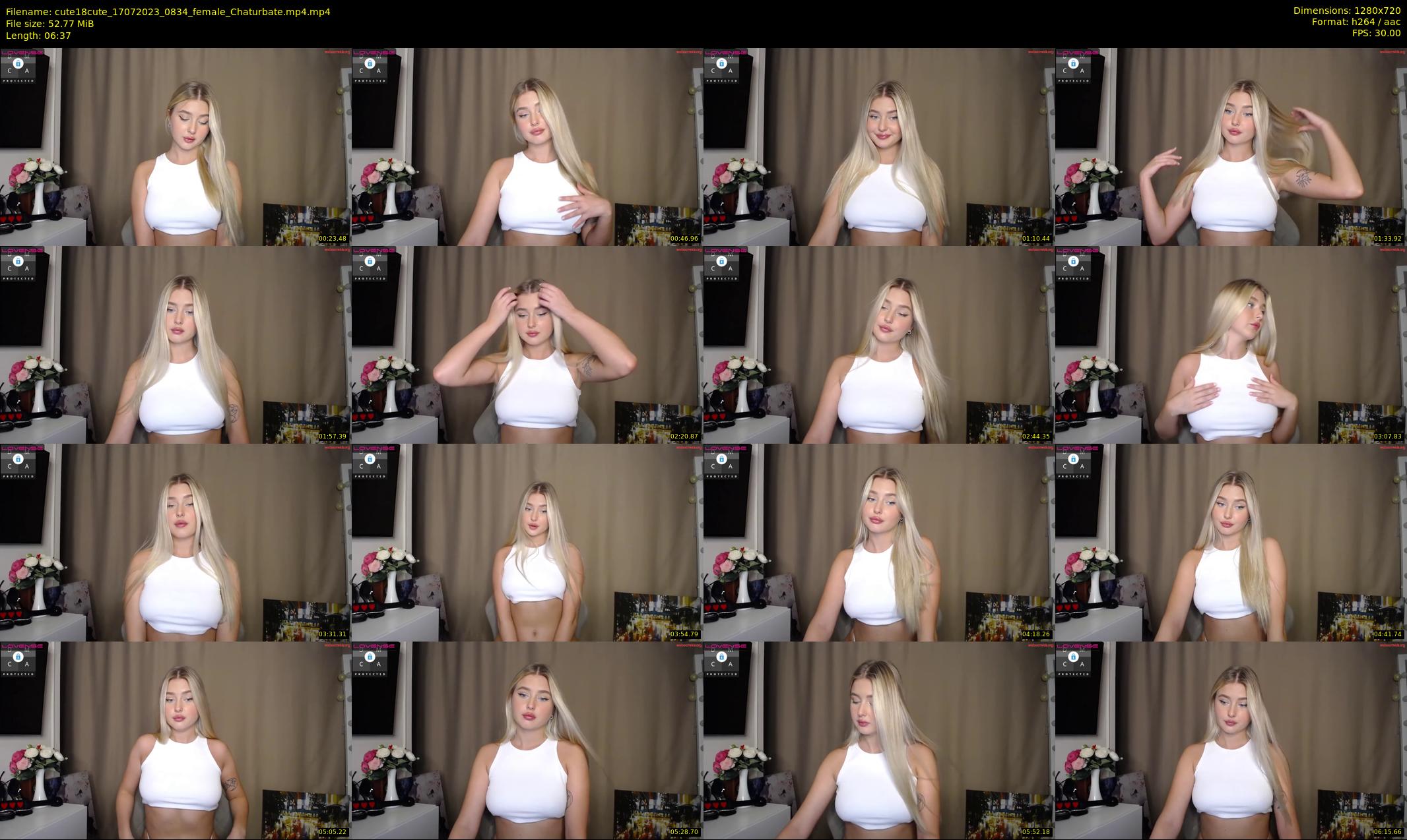 cute18cute — 7 minute Chaturbate female cam show recording, 720p, Jul 17, 2023