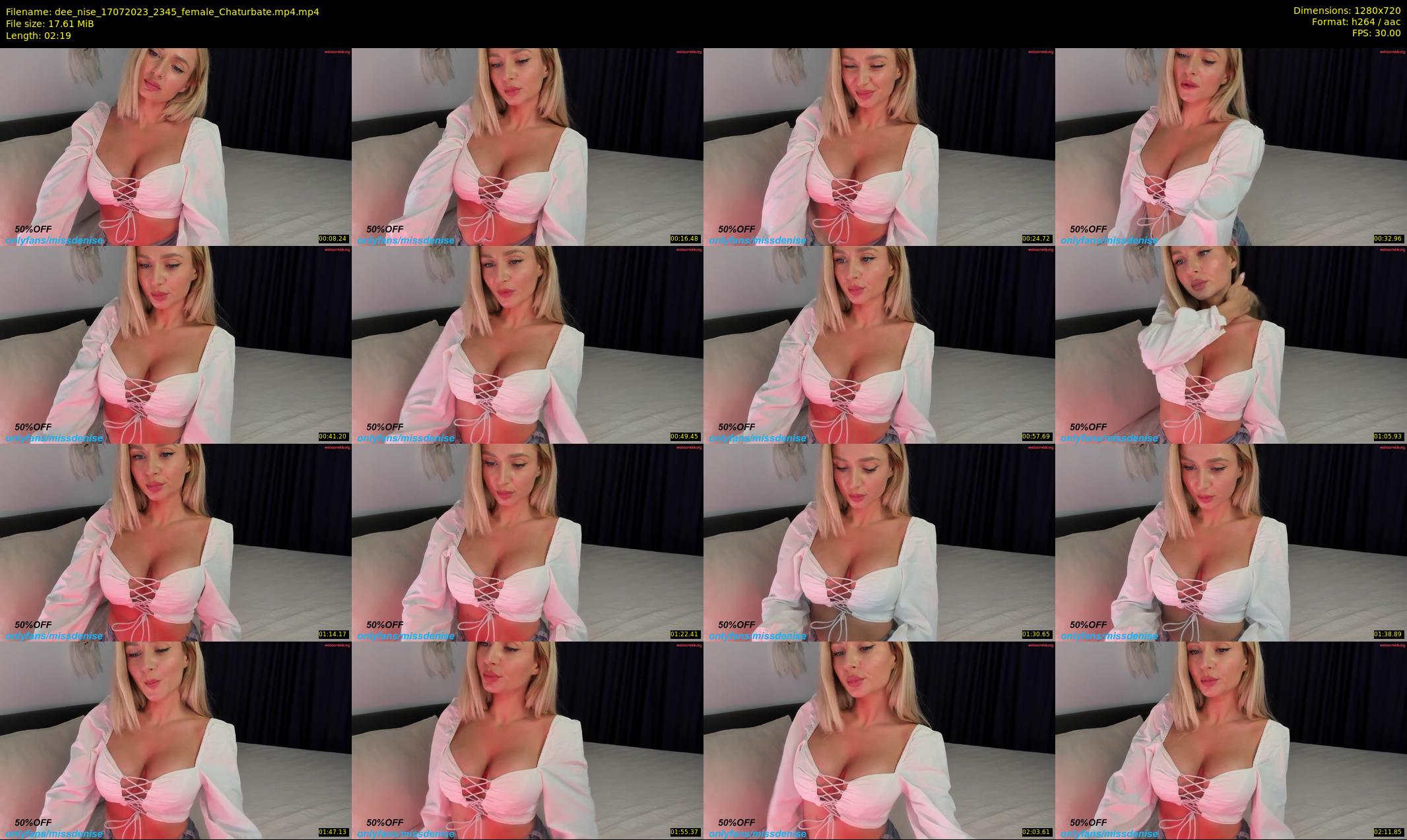 dee_nise — 3 minute Chaturbate female cam show recording, 720p, Jul 17, 2023