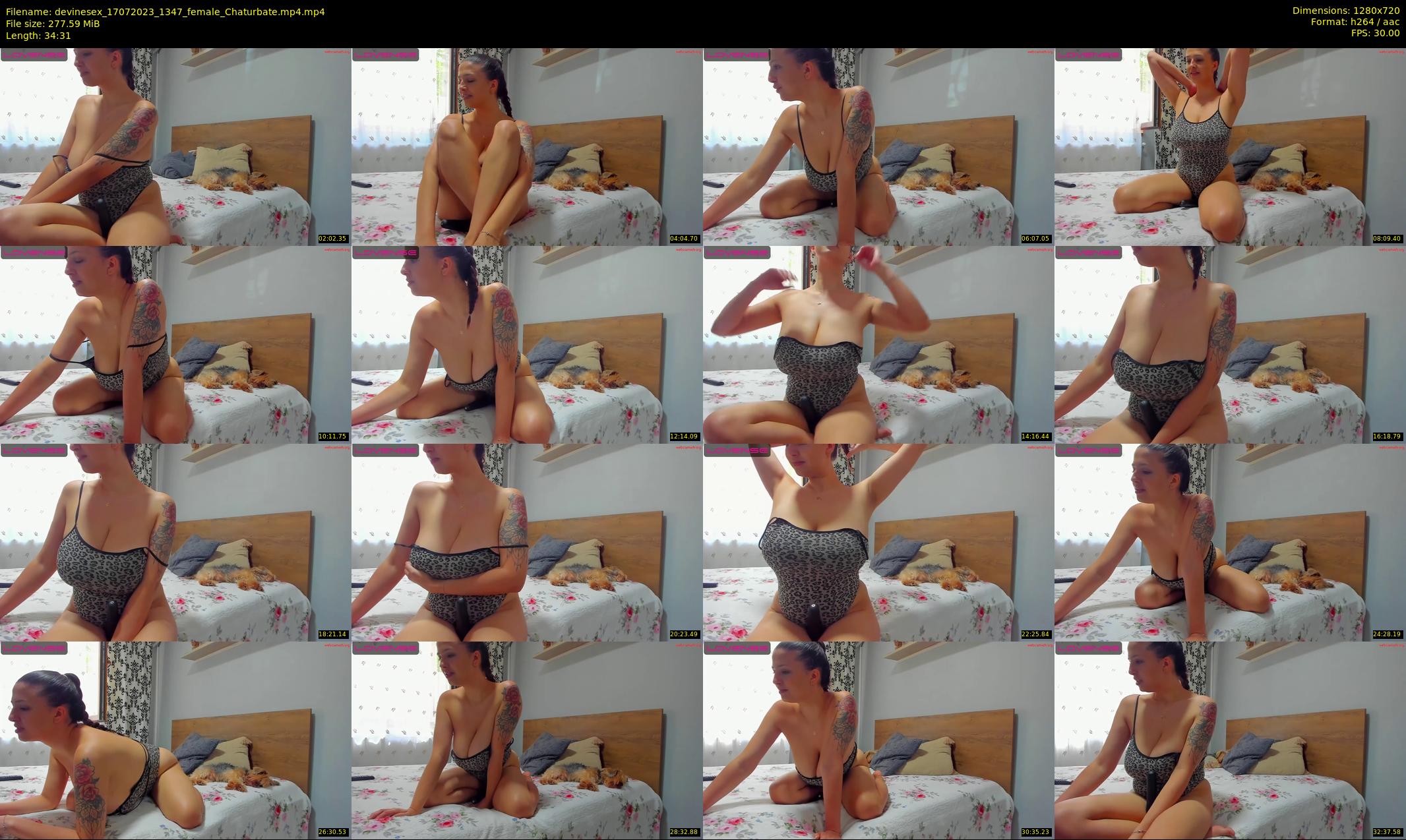 devinesex — 35 minute Chaturbate female cam show recording, 720p, Jul 17, 2023