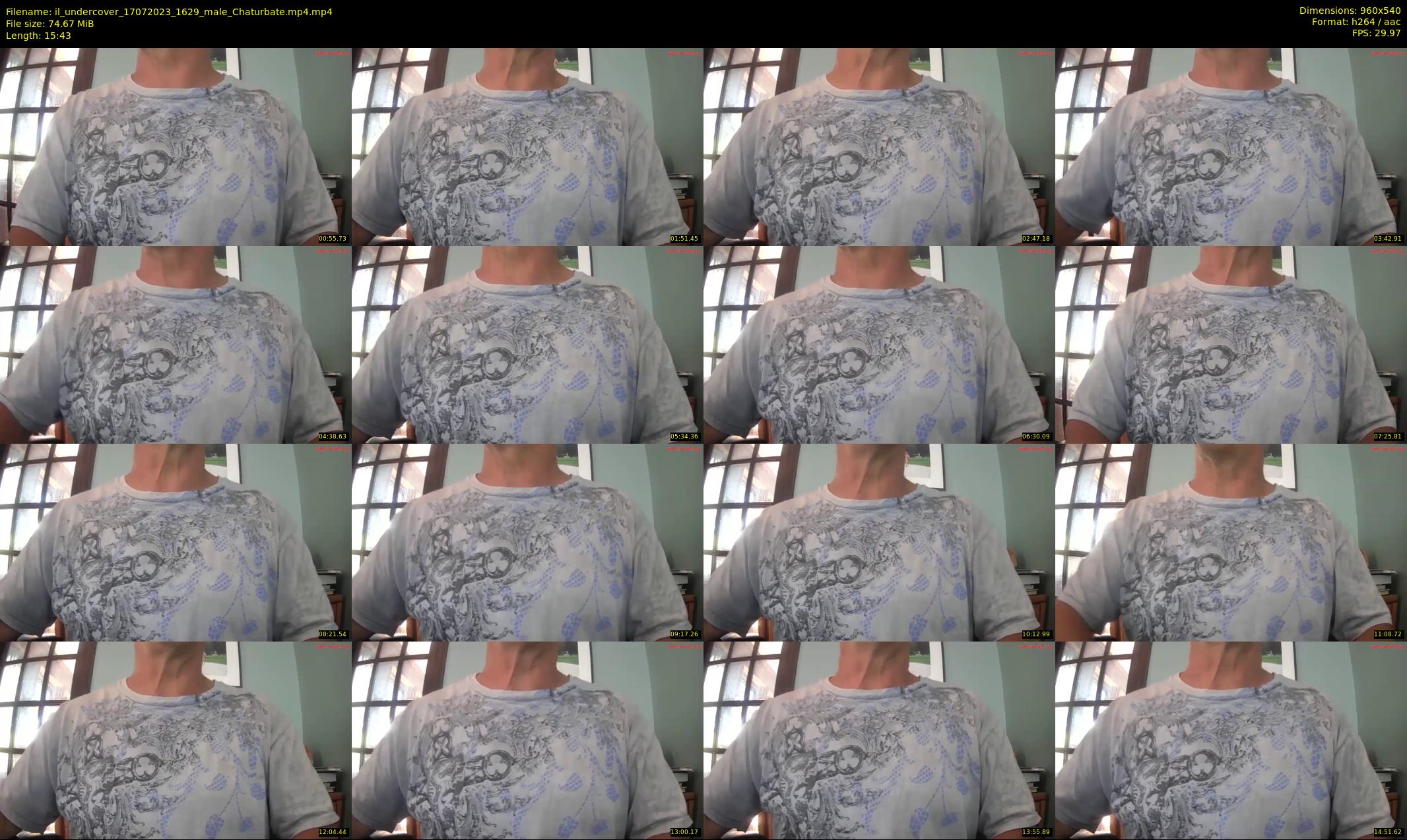 il_undercover — 16 minute Chaturbate male cam show recording, 480p, Jul 17, 2023