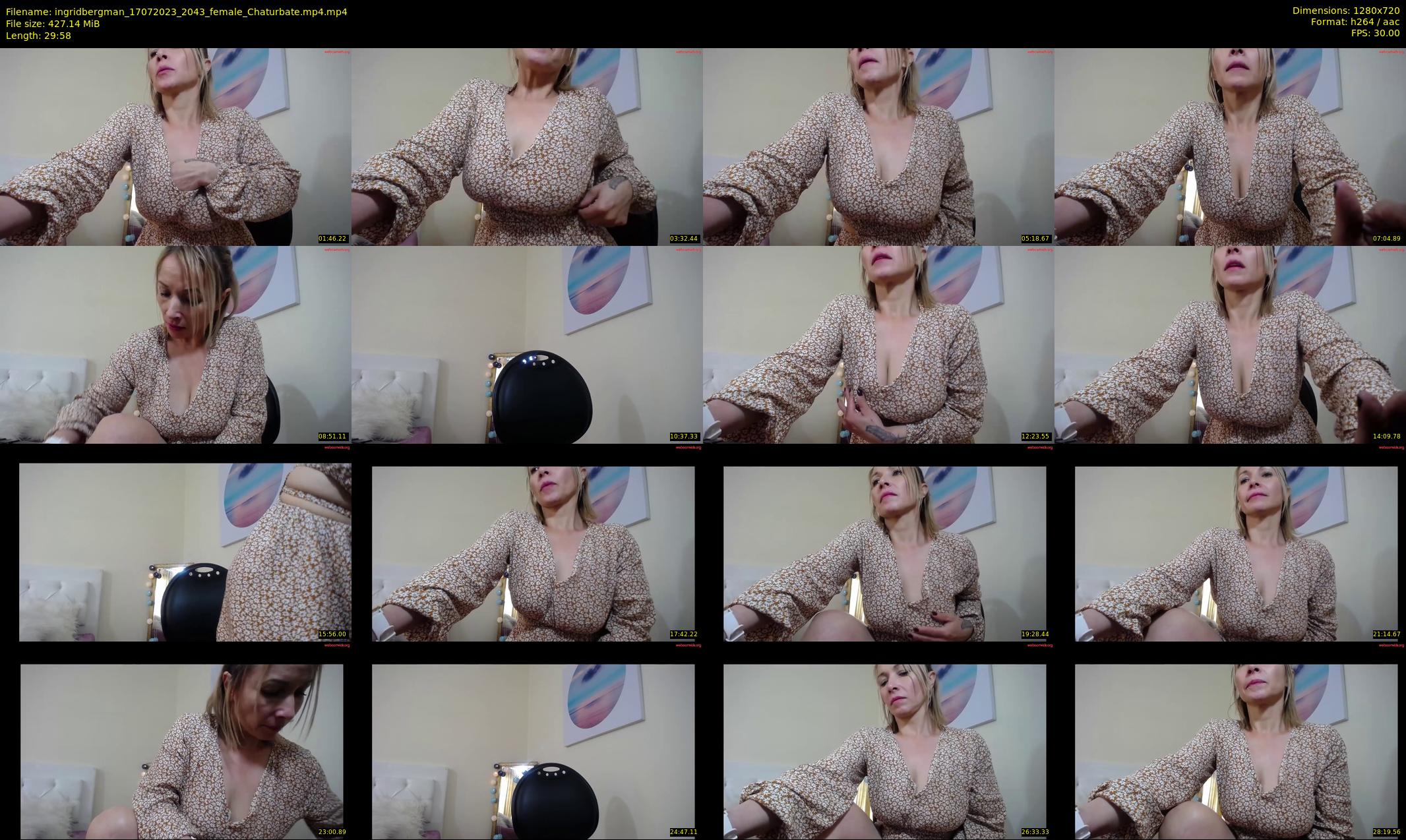 ingridbergman — 30 minute Chaturbate female cam show recording, 720p, Jul 17, 2023