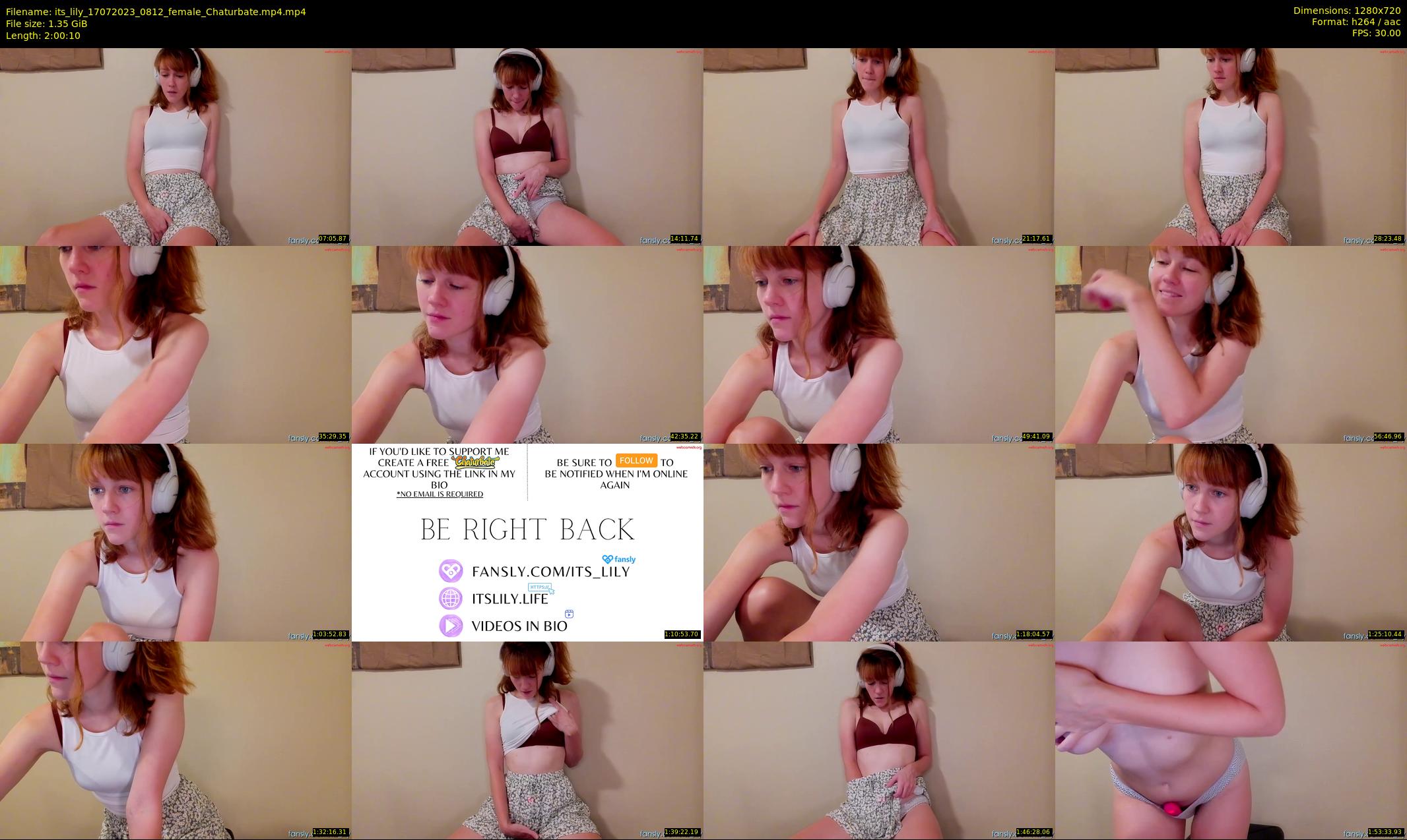 its_lily — 121 minute Chaturbate female cam show recording, 720p, Jul 17, 2023