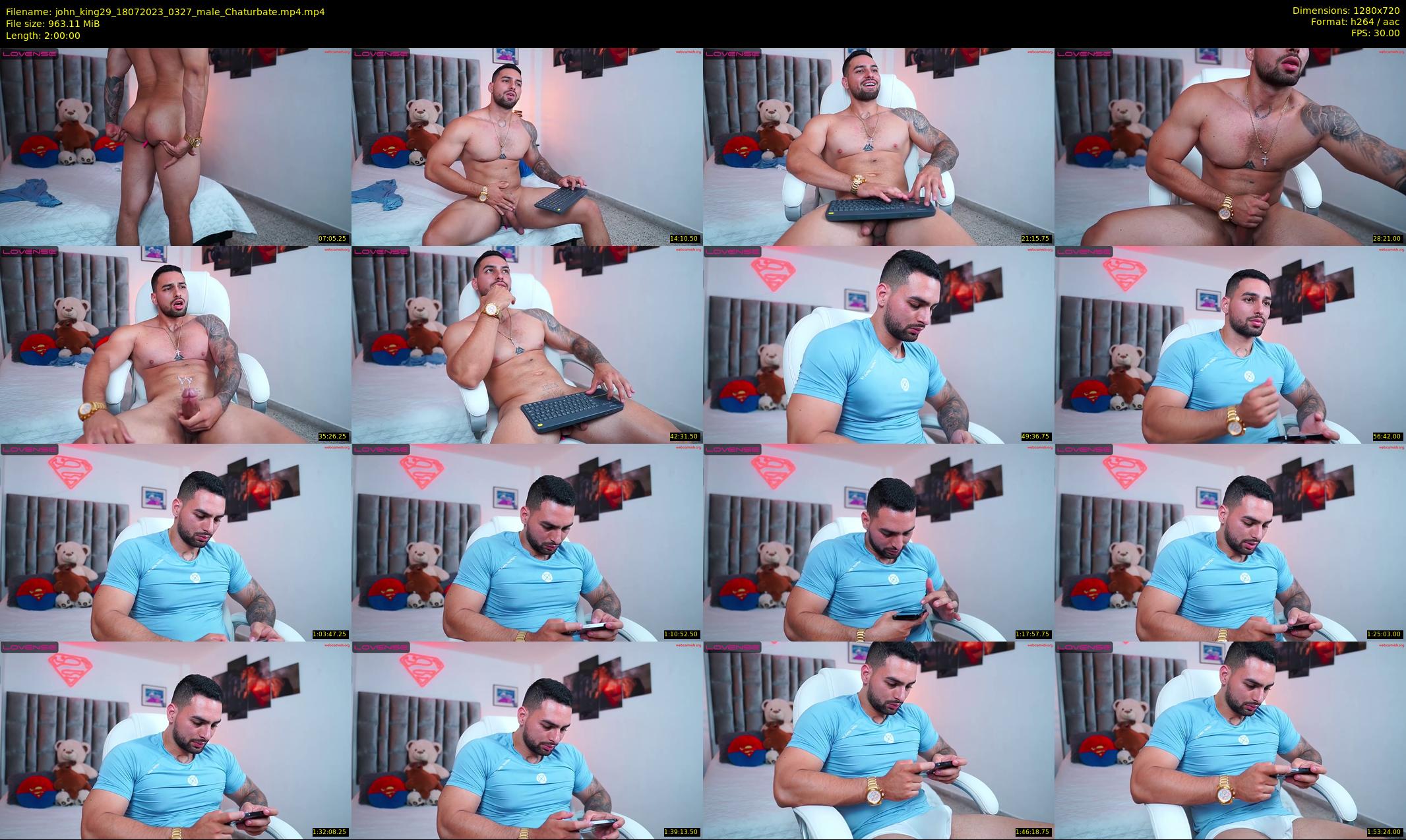 john_king29 — 120 minute Chaturbate male cam show recording, 720p, Jul 18, 2023