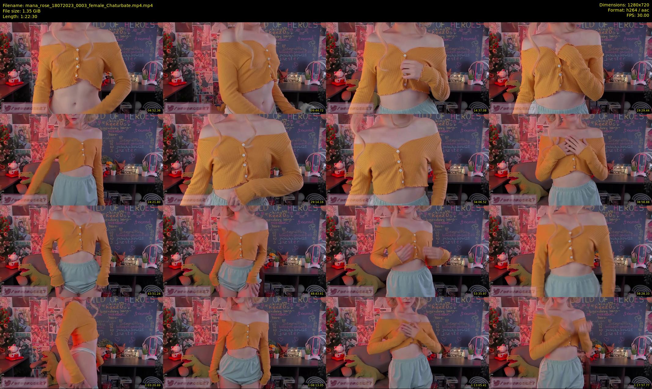 mana_rose — 83 minute Chaturbate female cam show recording, 720p, Jul 18, 2023