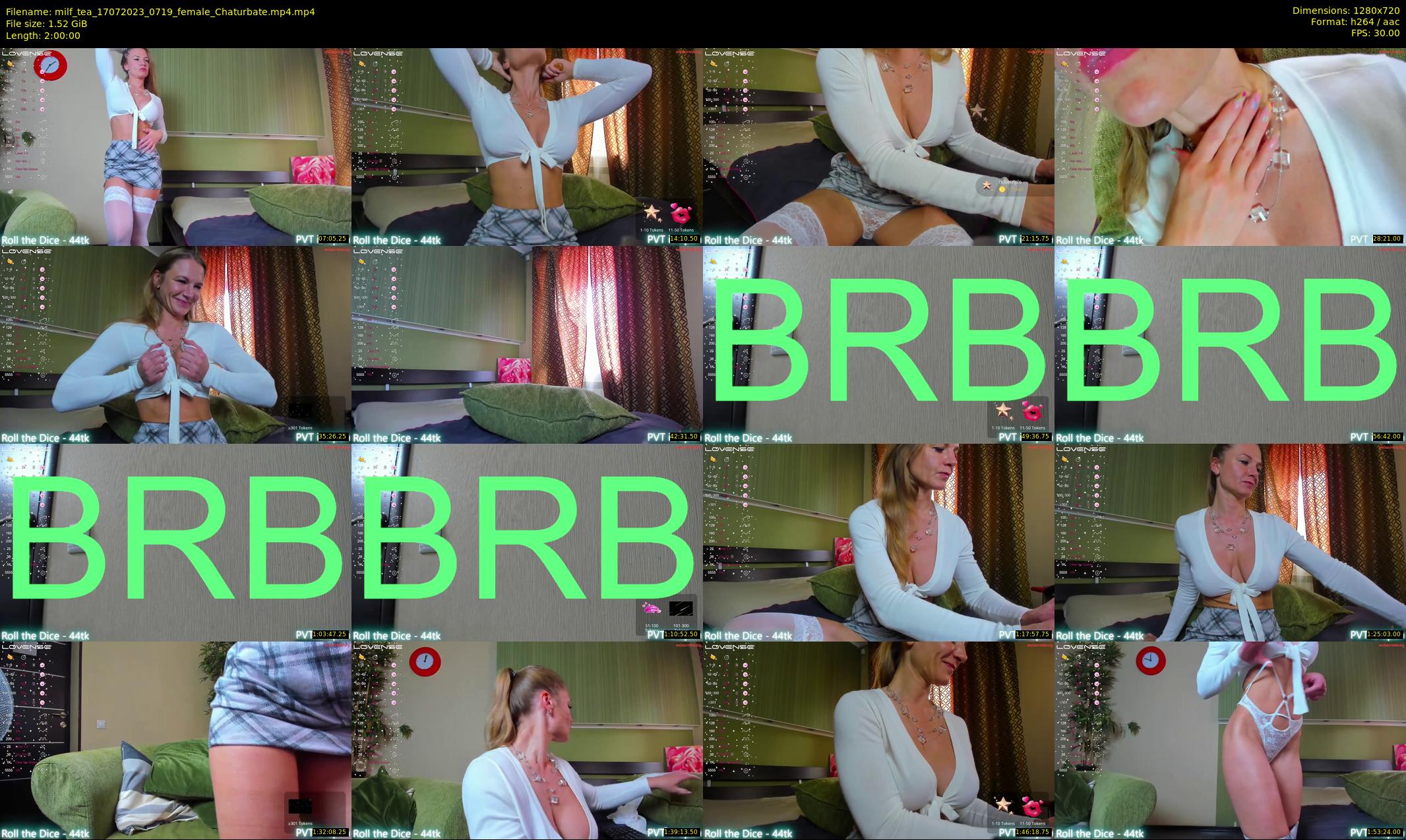 milf_tea — 120 minute Chaturbate female cam show recording, 720p, Jul 17, 2023